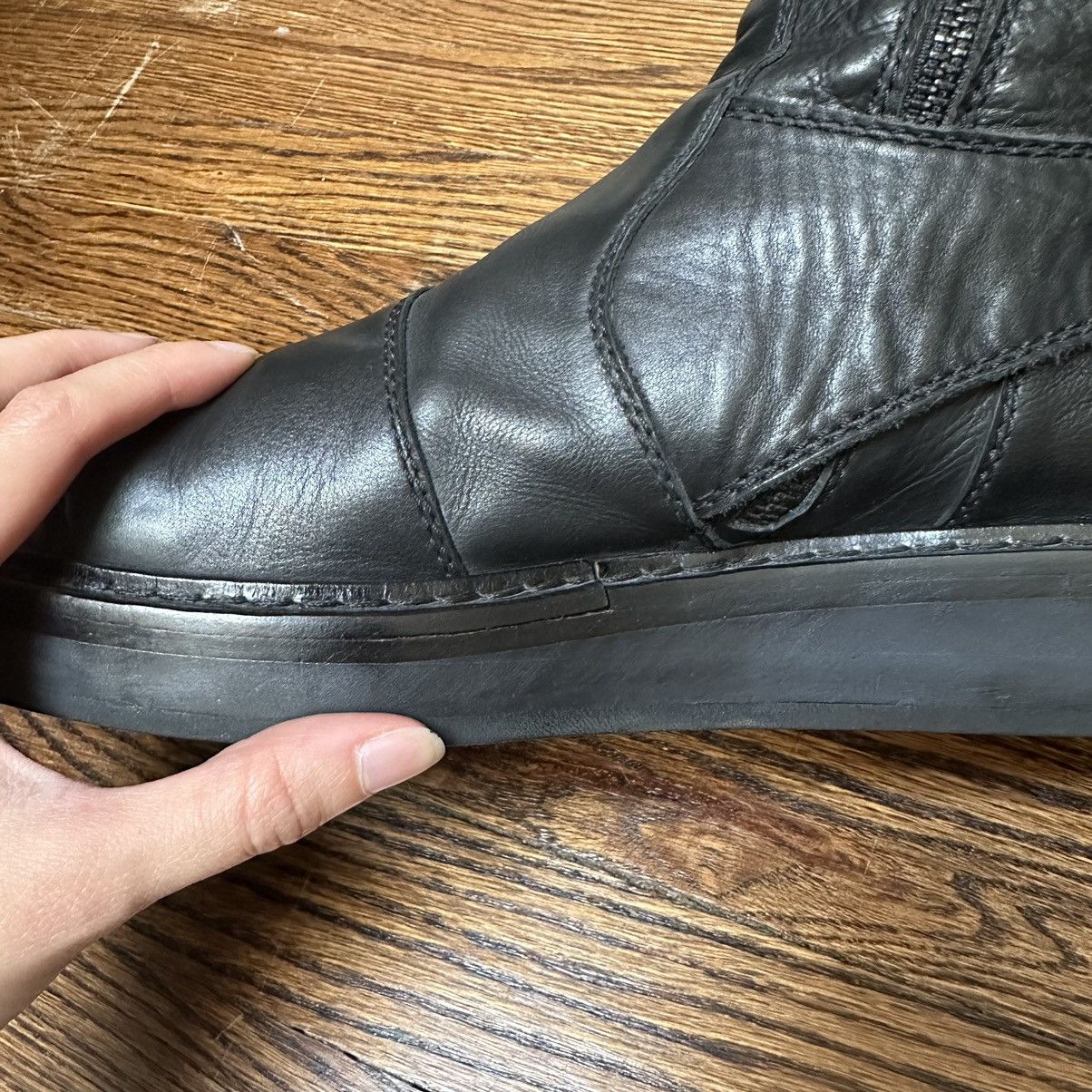 Ann Demeulemeester Ann Demeulemeester Black Leather Space Motorcycle Boots Size US 9.5 / EU 42-43 - 9 Thumbnail