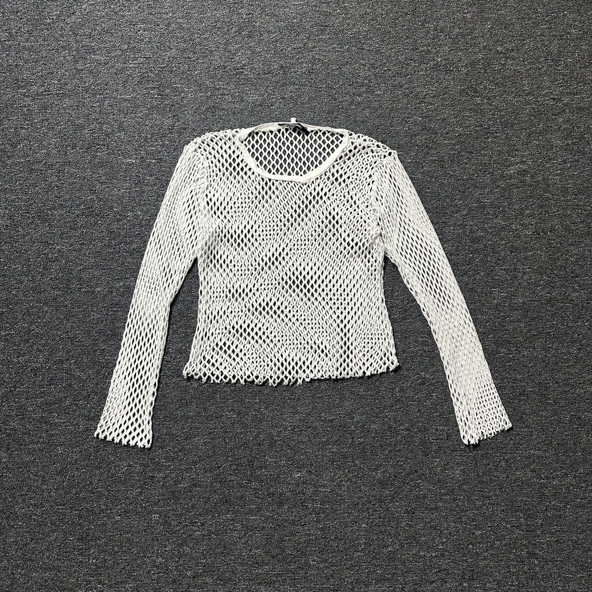 Japanese Brand Vintage Orimono Mesh Long Sleeve Size S / US 4 / IT 40 - 1 Thumbnail