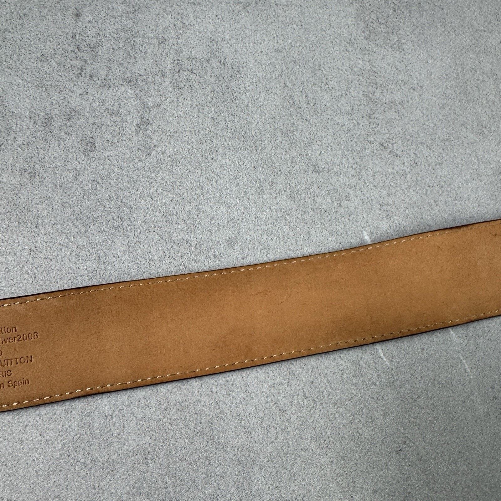 Louis Vuitton Louis Vuitton Check Men Leather Belt Size 34 Size 34 - 17 Thumbnail
