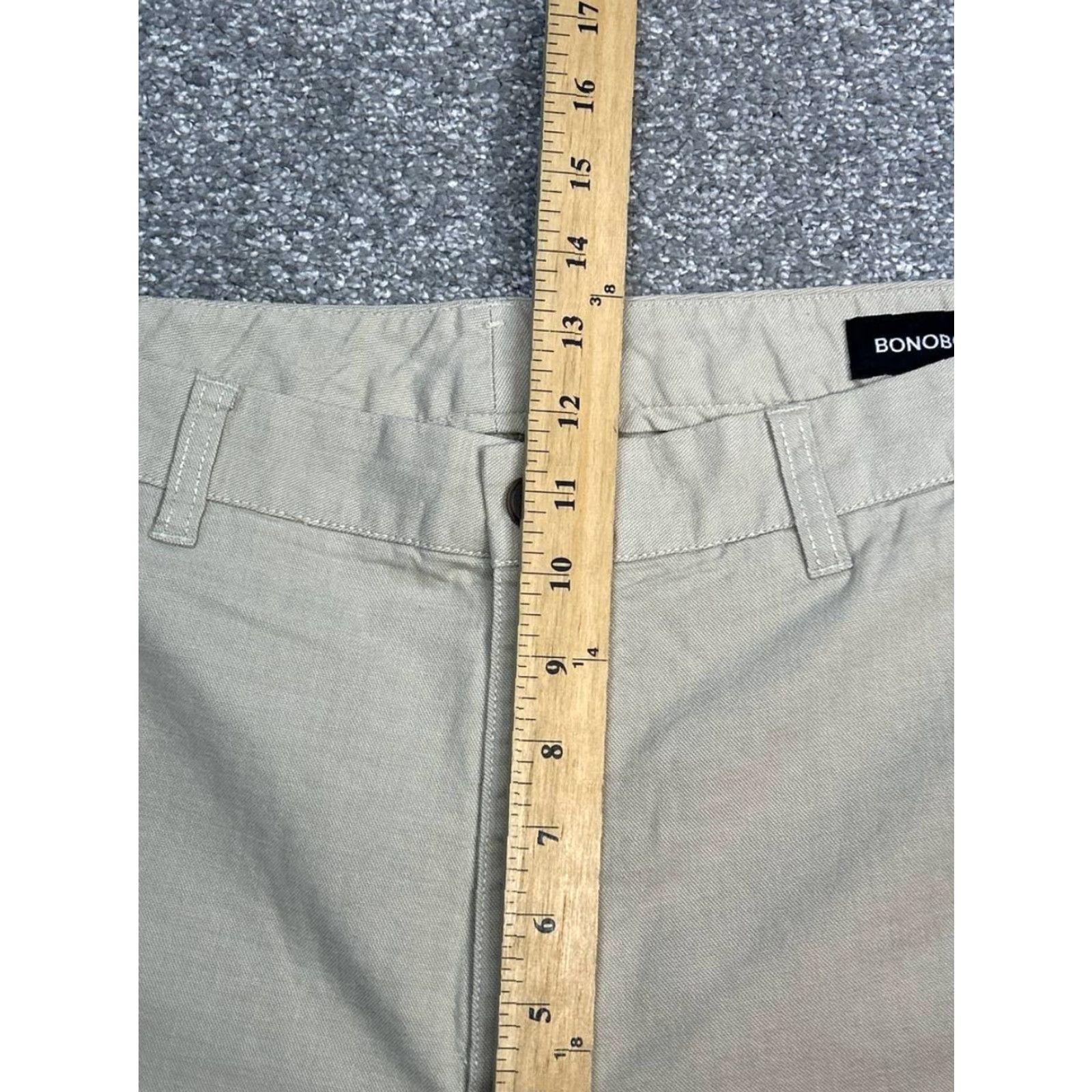 Bonobos Bonobos Chino Pants Mens 36 Beige Cotton Stretch Slim Straight Leg Mid Rise Pants Mens Beige Cotton Stretch Slim Straight Leg Bonobos 36 Size US 36 / EU 52 - 4 Thumbnail