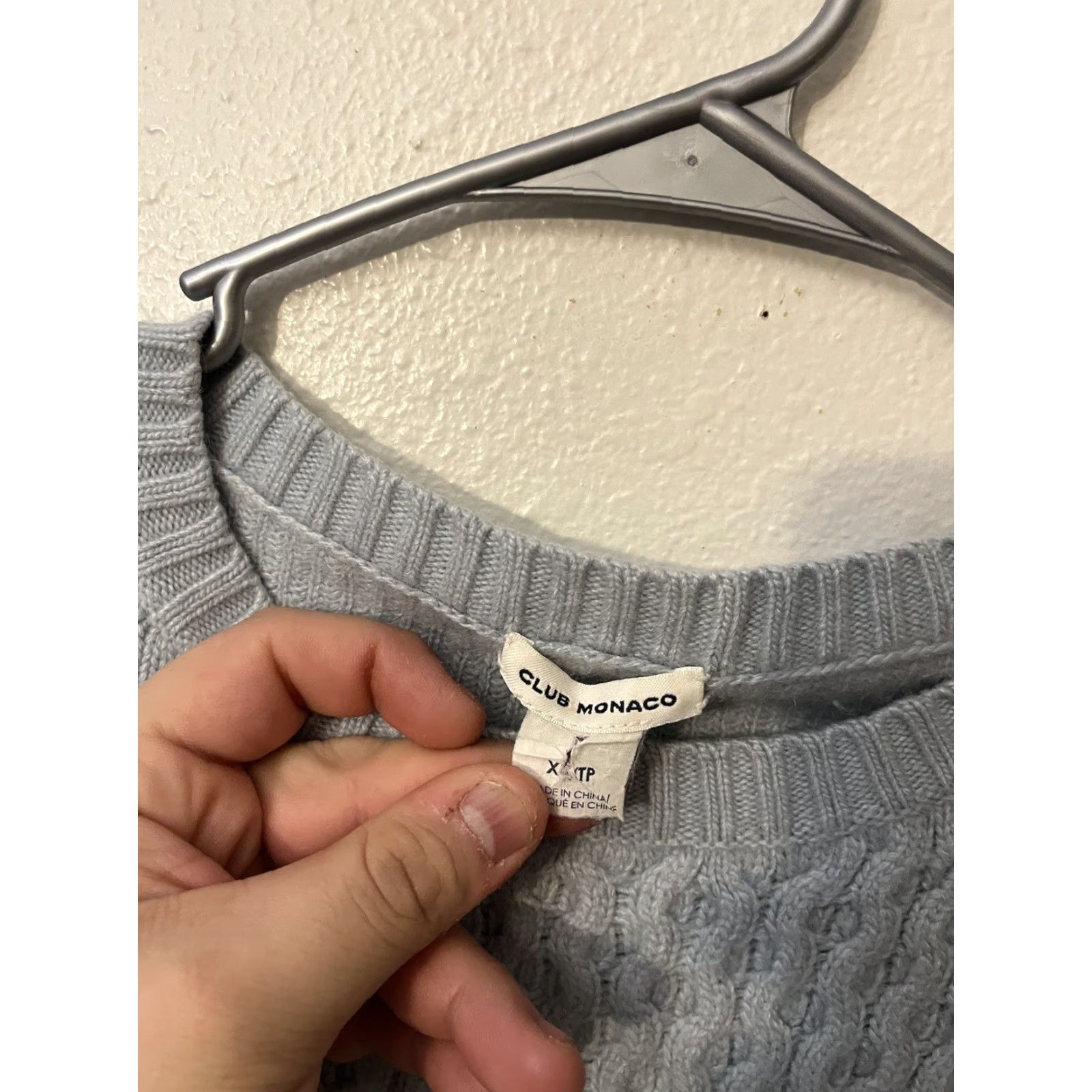 Club Monaco Club Monaco Wool Blend Sweater Womens XS Blue Crewneck Pullover Size XS / US 0-2 / IT 36-38 - 2 Thumbnail