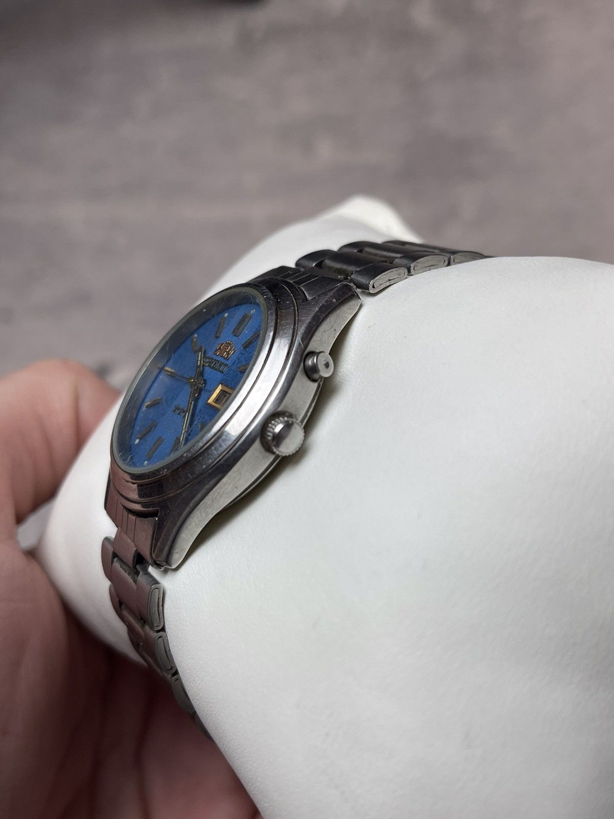Japanese Brand × Orient 💙Vintage Orient avant-garde watch blue bracelet Size ONE SIZE - 8 Thumbnail