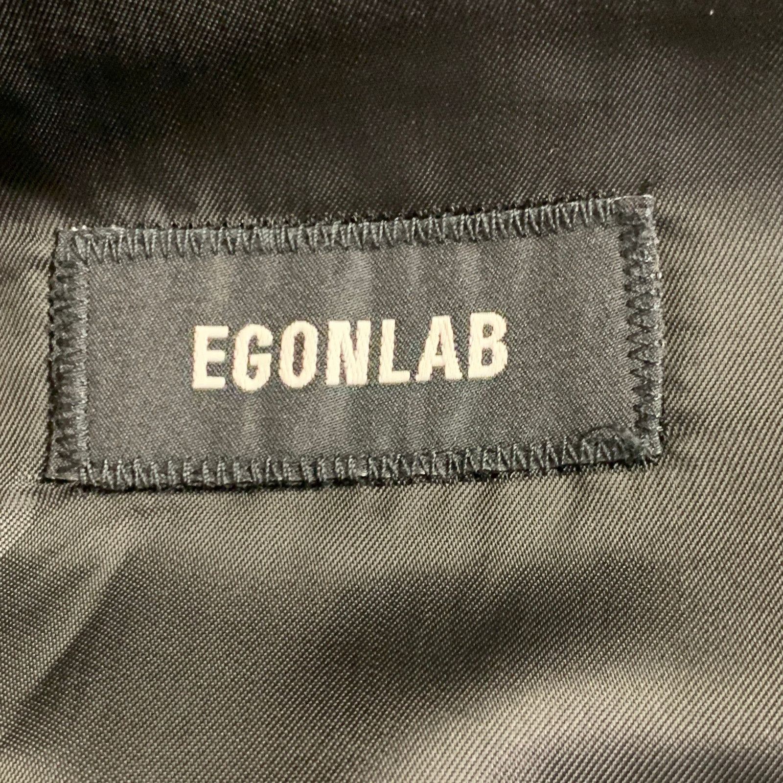 Egon Lab EGONLAB Rust Brown Wool Hook Eye Notch Lapel Sport Coat Size 40R - 5 Thumbnail