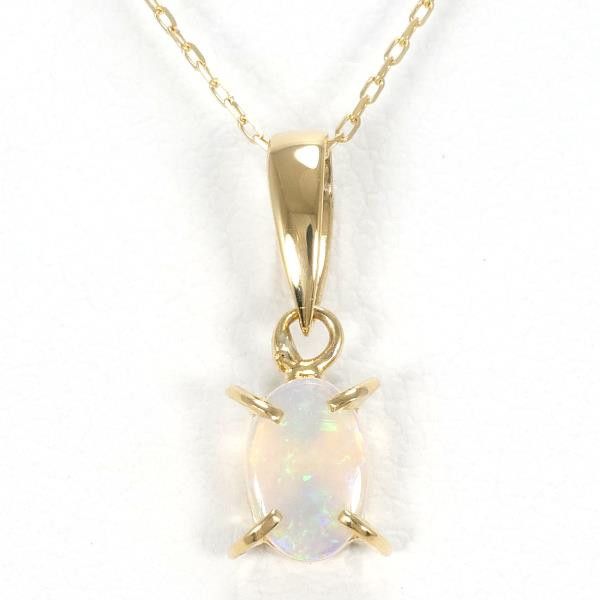 Other Other K18 Yellow Gold Opal Necklace 40cm Metal Necklace in Excellent Condition Size ONE SIZE - 1 Thumbnail