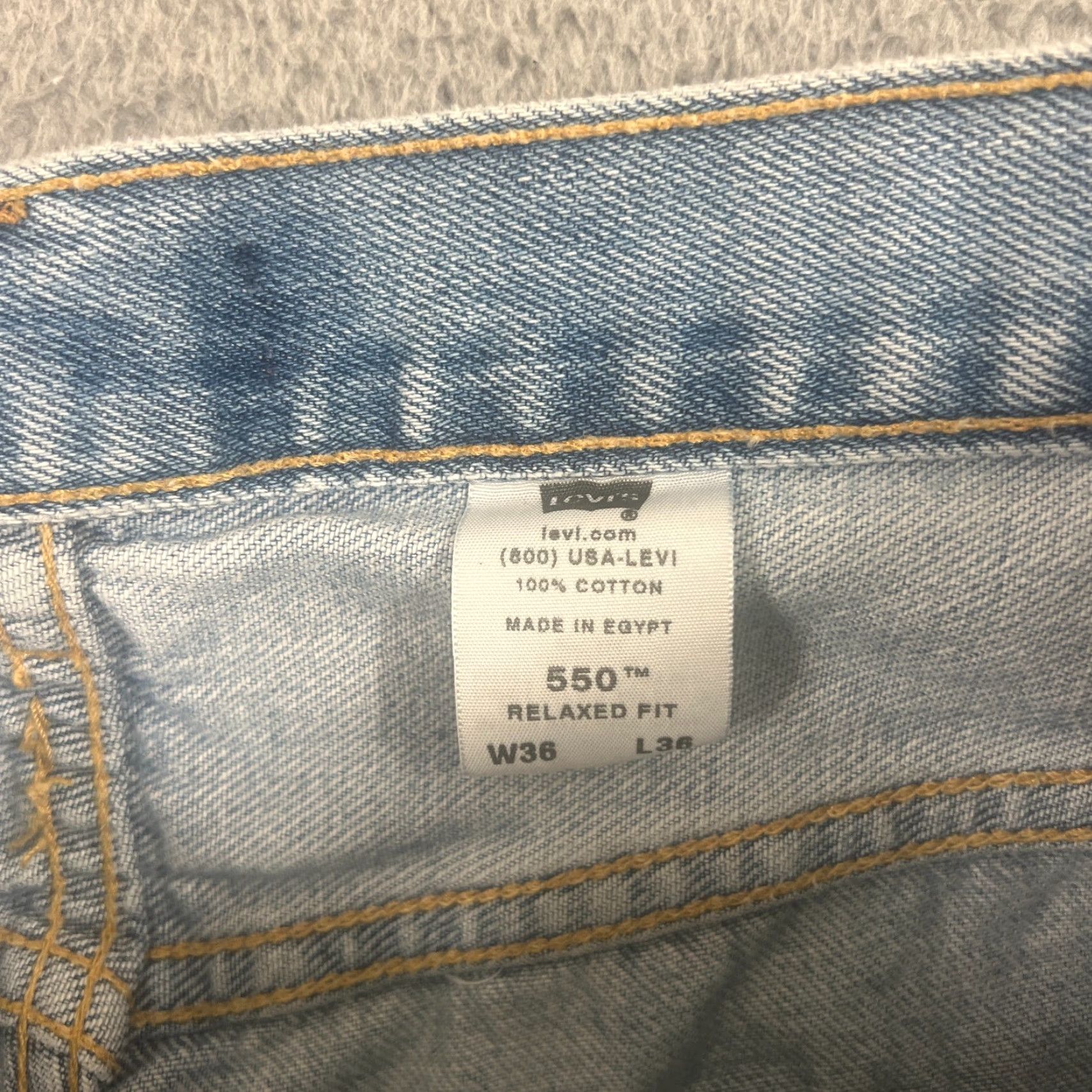Levi's Levi's 550 Cut Off Shorts Size 36 Blue Bermuda 9" Jorts Faded Denim Baggy Y2K Size US 36 / EU 52 - 6 Thumbnail