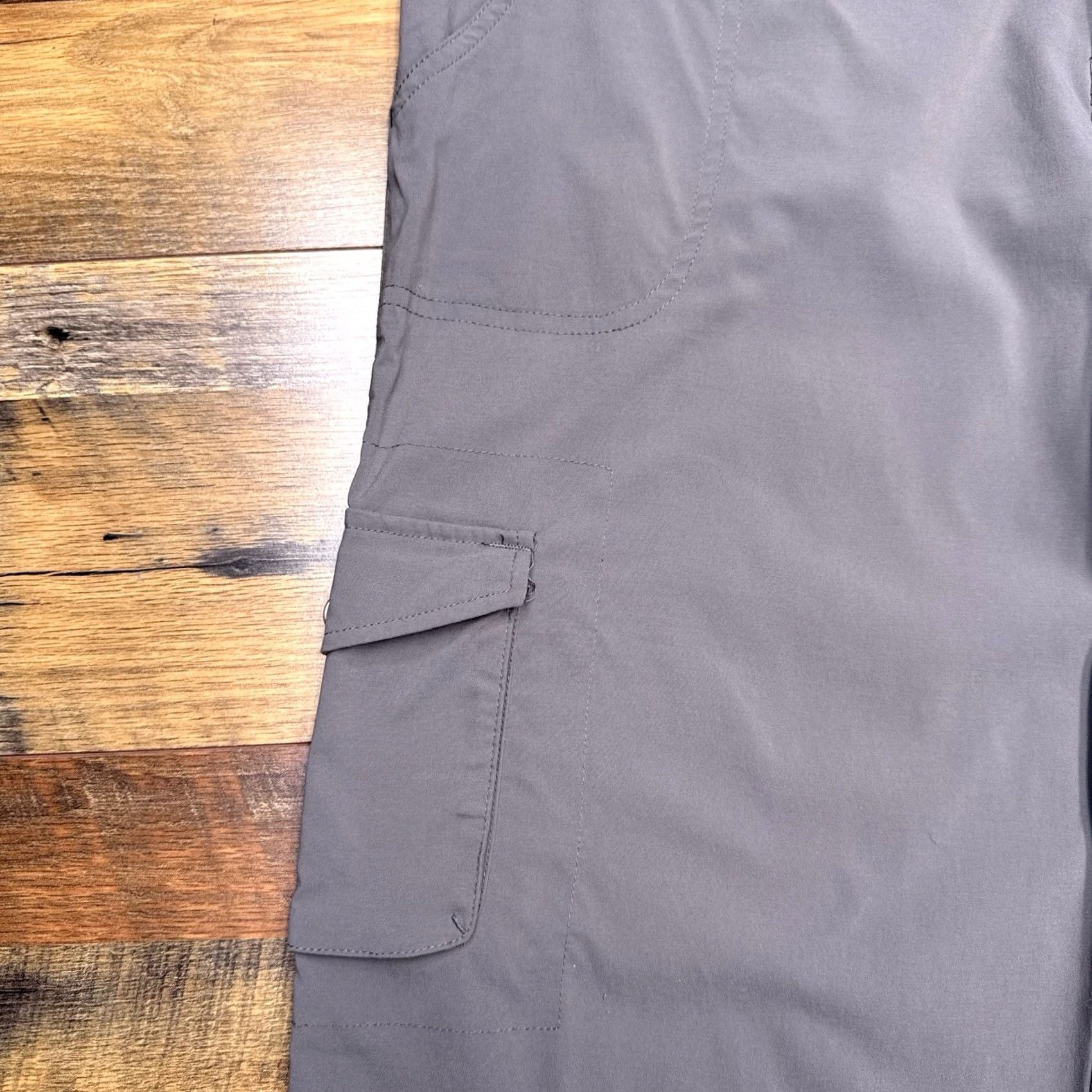 Vintage Lucy Cargo Pants Wide Leg Gray XL High Rise Stretch Women's Pants Size 40" / US 18 - 4 Thumbnail
