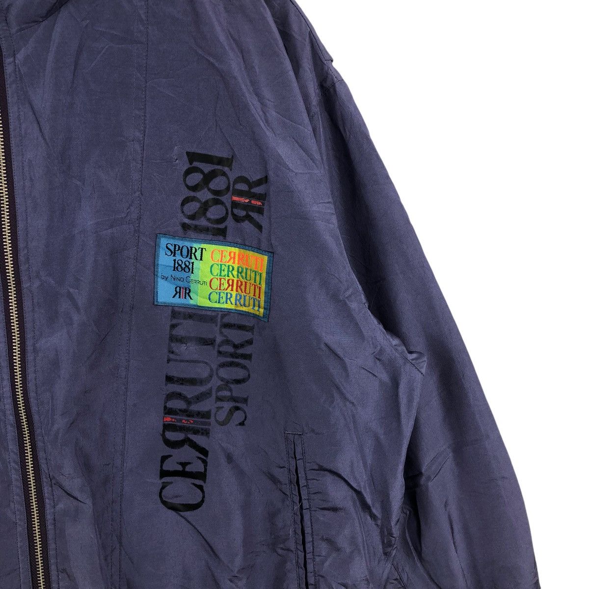 Cerruti 1881 × Vintage Vintage CERRUTI 1881 Sport Windbreaker Jacket Big Logo Size US L / EU 52-54 / 3 - 3 Thumbnail
