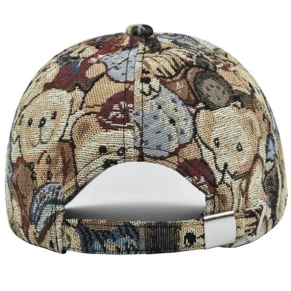 Japanese Brand Baseball cap cute bear sun hat dog bear print hip-hop style Size ONE SIZE - 3 Thumbnail