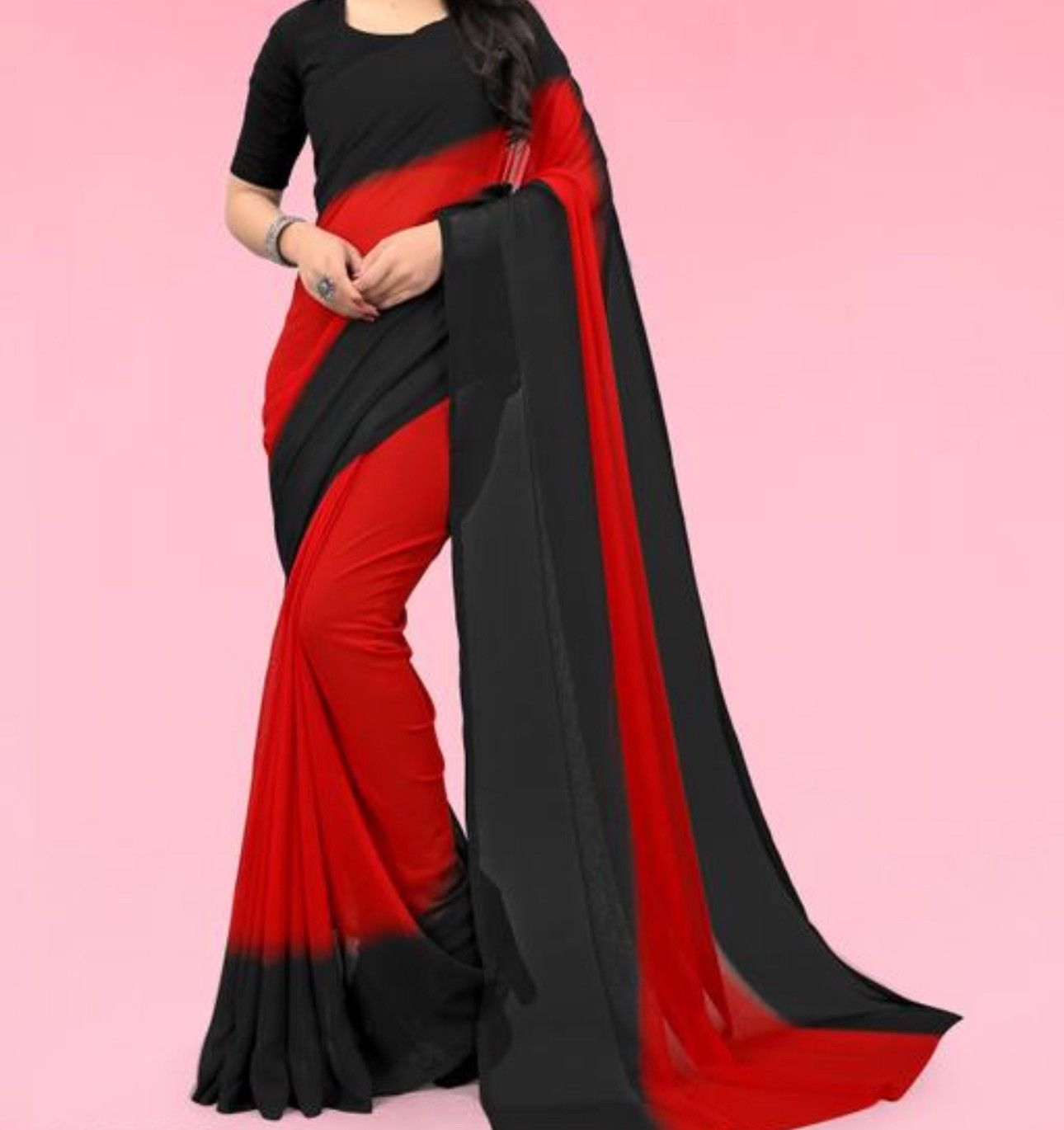 The Unbranded Brand Saree Size ONE SIZE - 1 Thumbnail