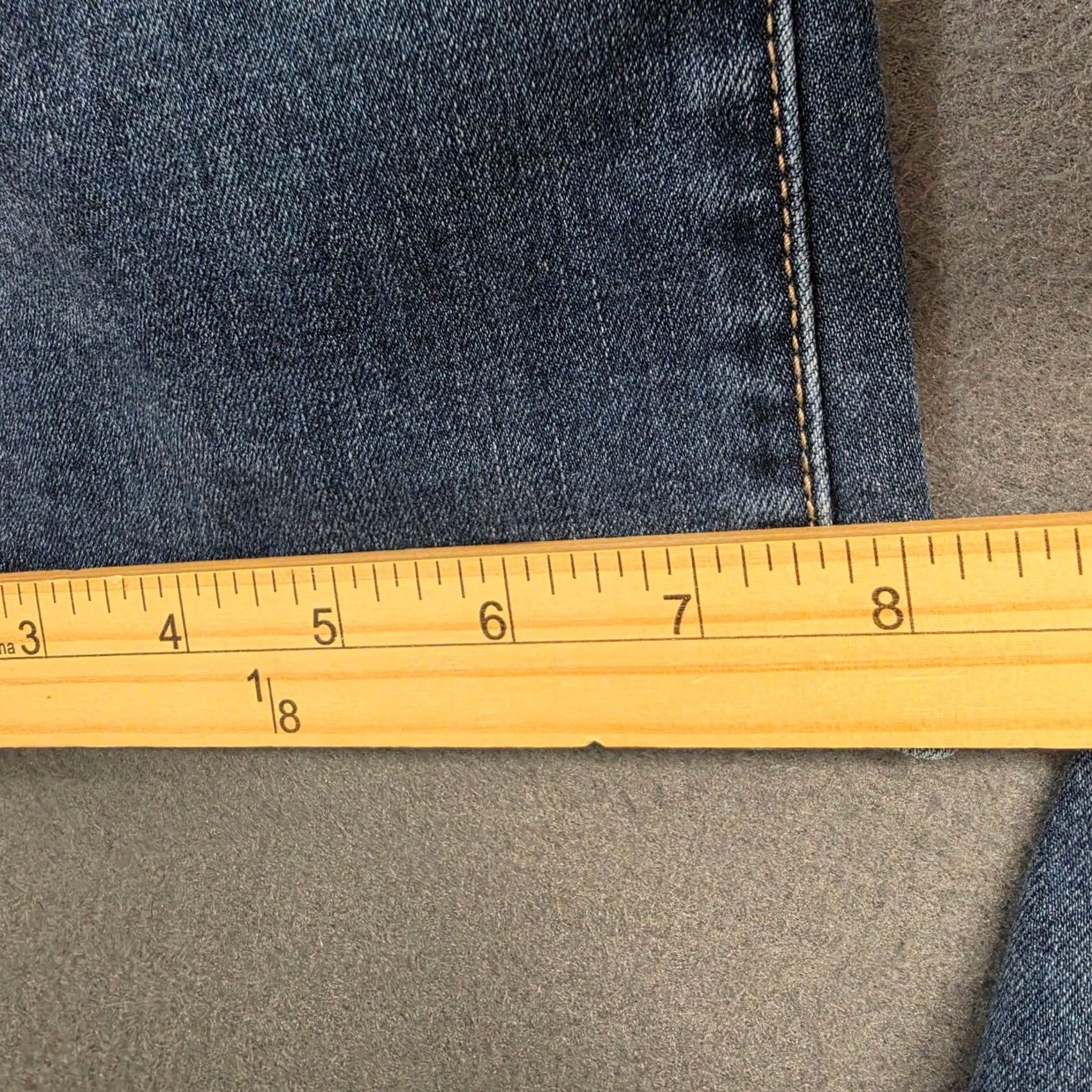 Vintage Lane Bryant Womens Jeans Cropped Capri 20in Inseam Mid Rise 20 Blue Girlfriend Short Plus Size Women Size 42" / US 20 - 8 Thumbnail