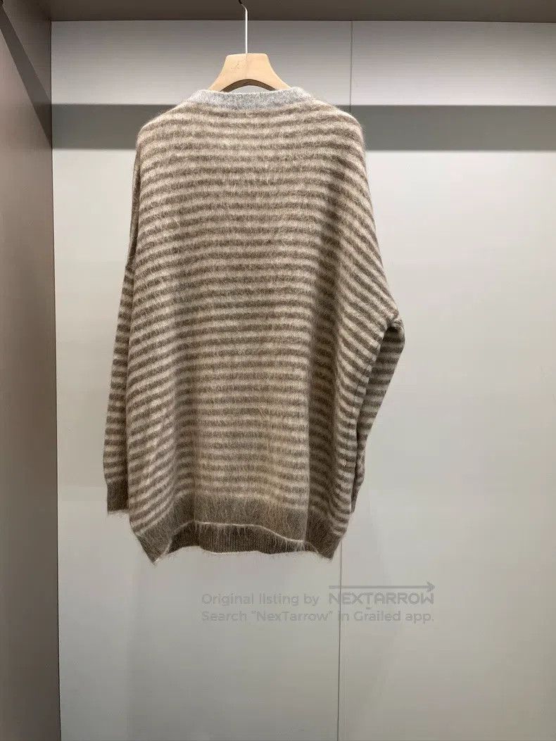 Brunello Cucinelli Brunello Cucinelli Studded striped new wool sweater Size XL / US 12-14 / IT 48-50 - 2 Thumbnail