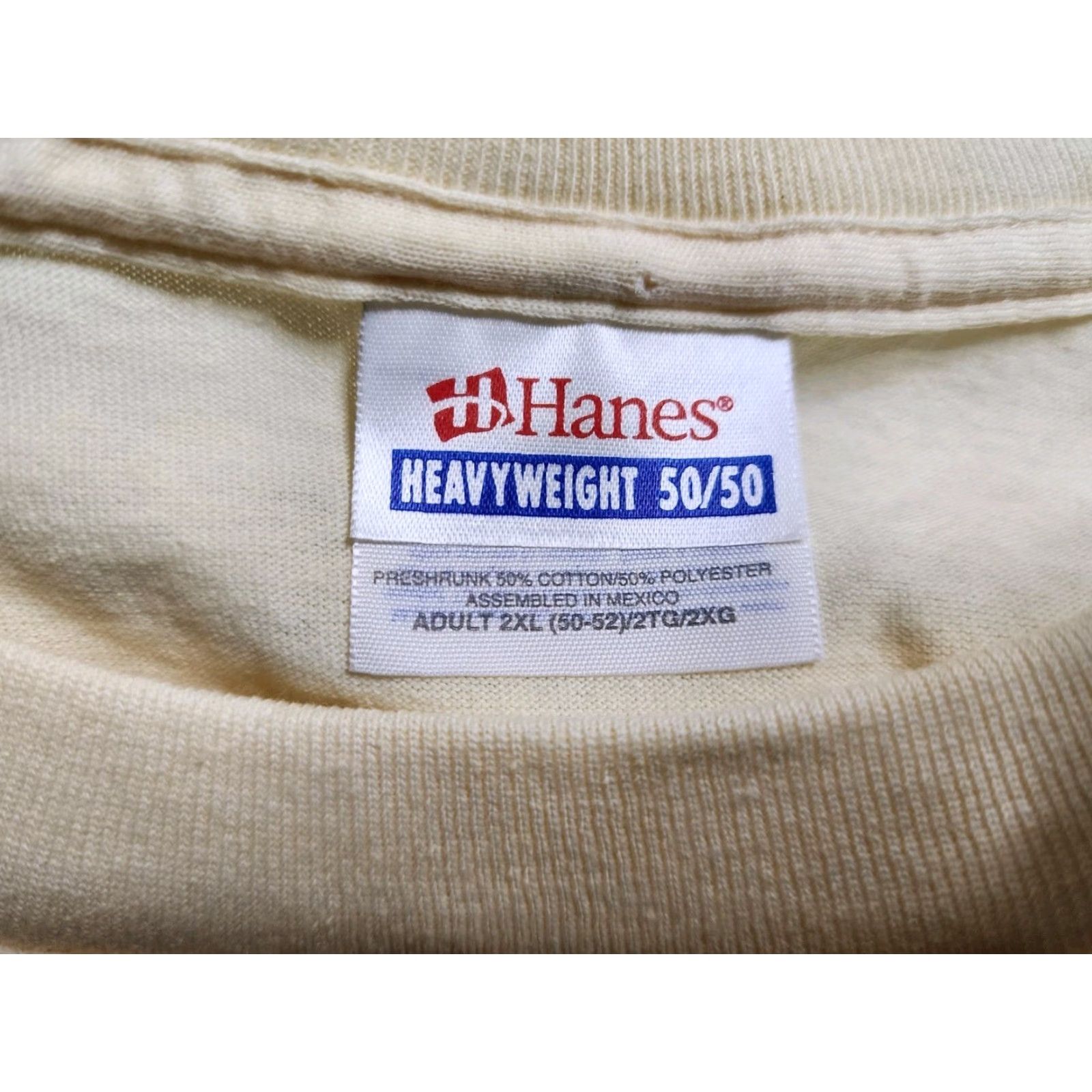 Hanes VINTAGE Hanes T-Shirt Heritage Days 2003 Art Tee 2XL Men Yellow Cotton Blend Short Sleeve Crew Neck Y2K Travel Festival Size US XXL / EU 58 / 5 - 6 Thumbnail