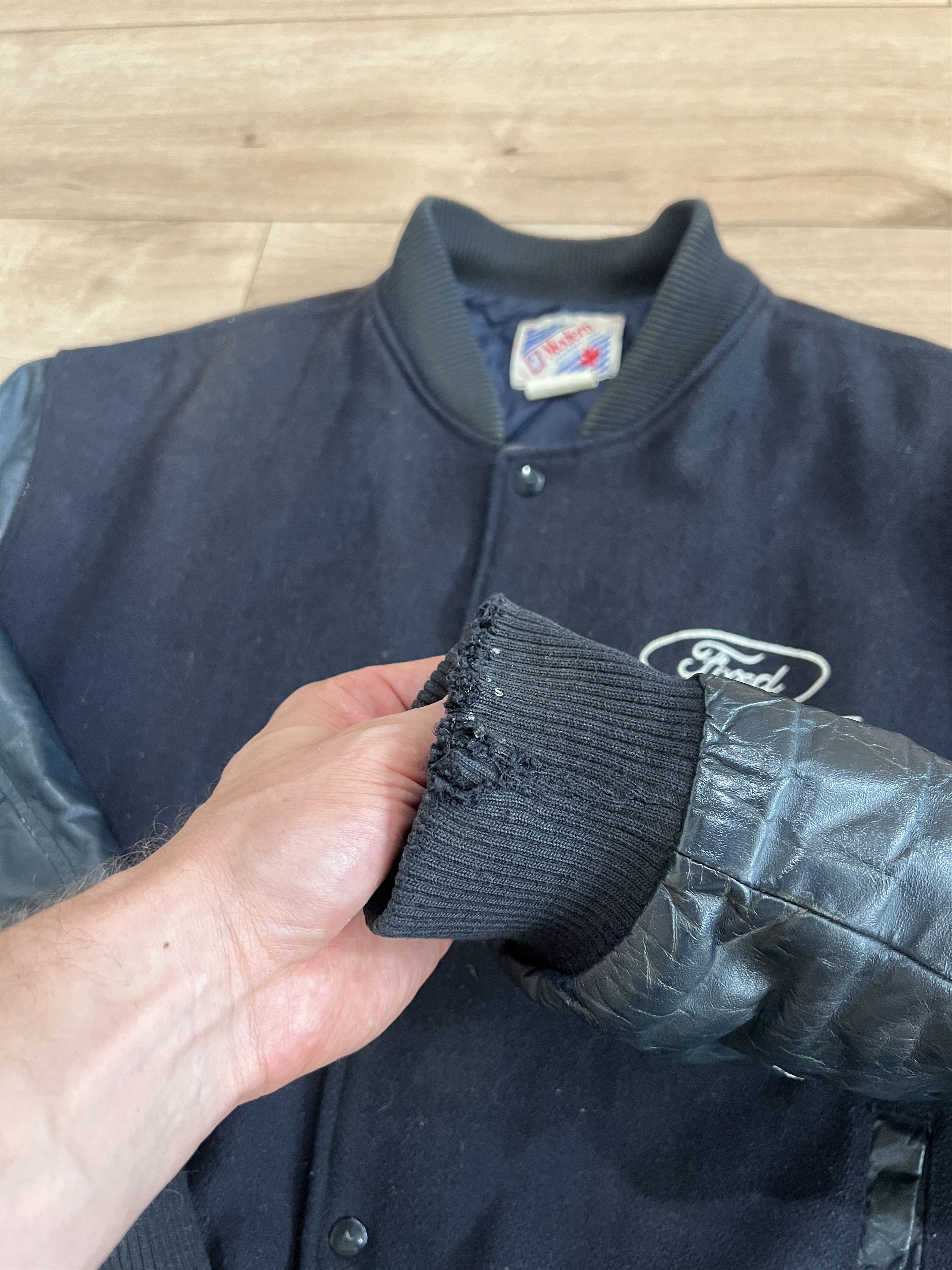 Ford Vintage Ford Explorer Navy Blue Padded Varsity Jacket Size US XL / EU 56 / 4 - 7 Thumbnail