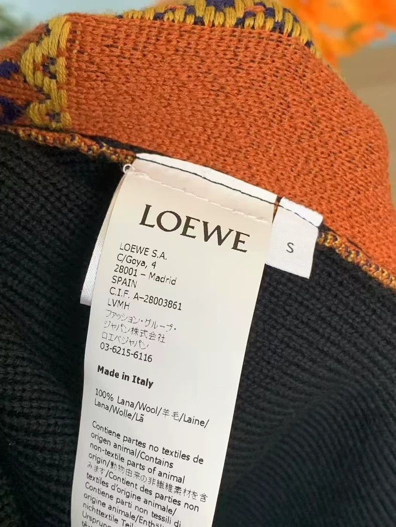 Loewe LOEWE Colorful Oversized Wool Cardigan Size US S / EU 44-46 / 1 - 3 Thumbnail
