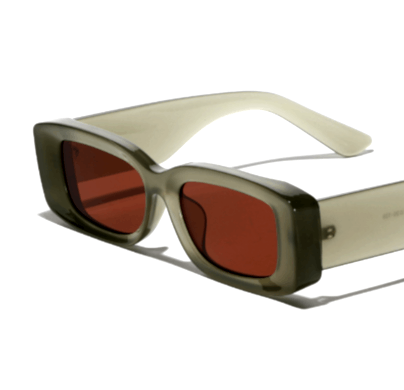 Vintage Vintage Luxury Cat-Eye Square Dull Clear Aviation Sunglasses Size ONE SIZE - 2 Thumbnail