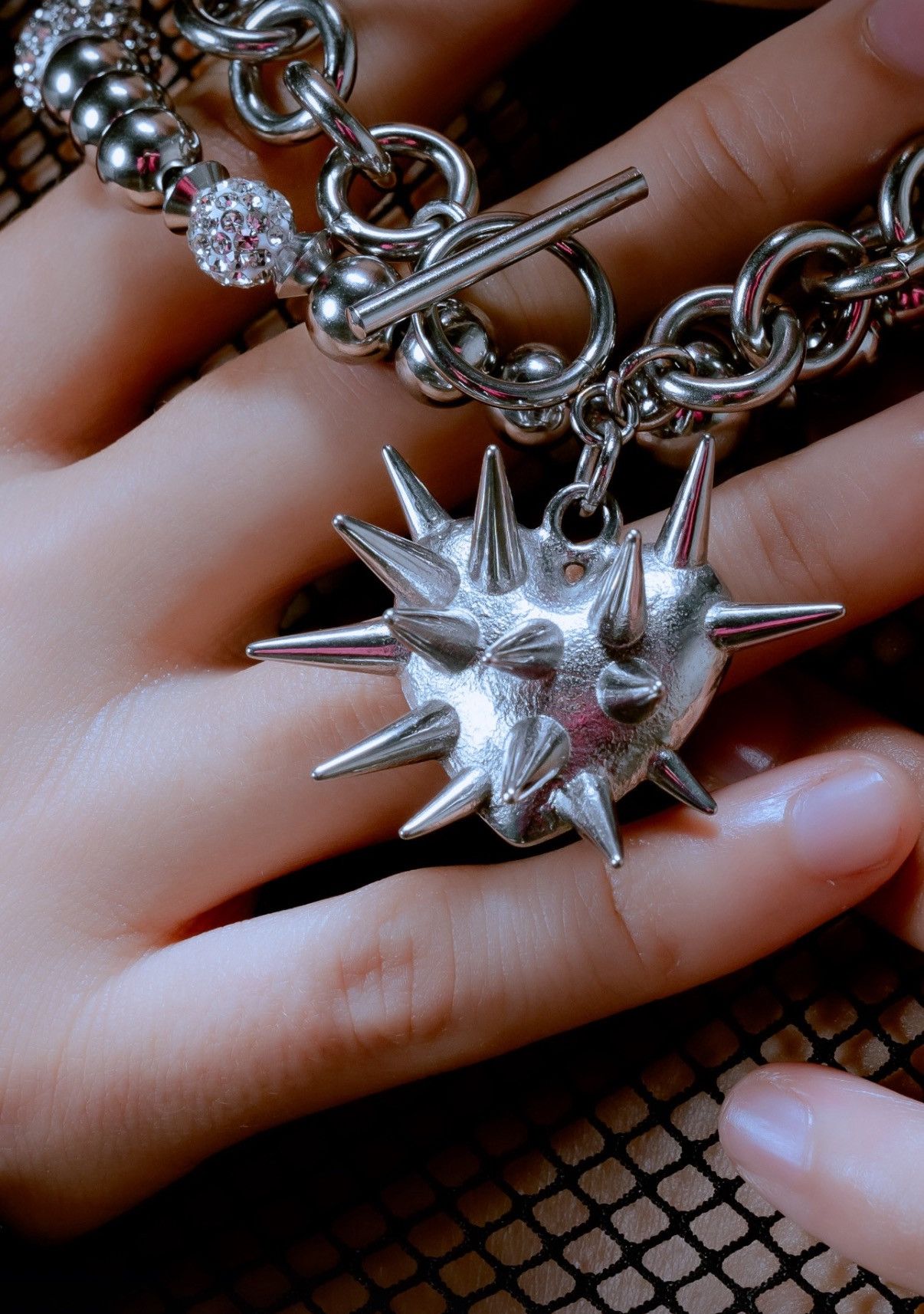 Other Spike Heart Chain Size ONE SIZE - 2 Thumbnail