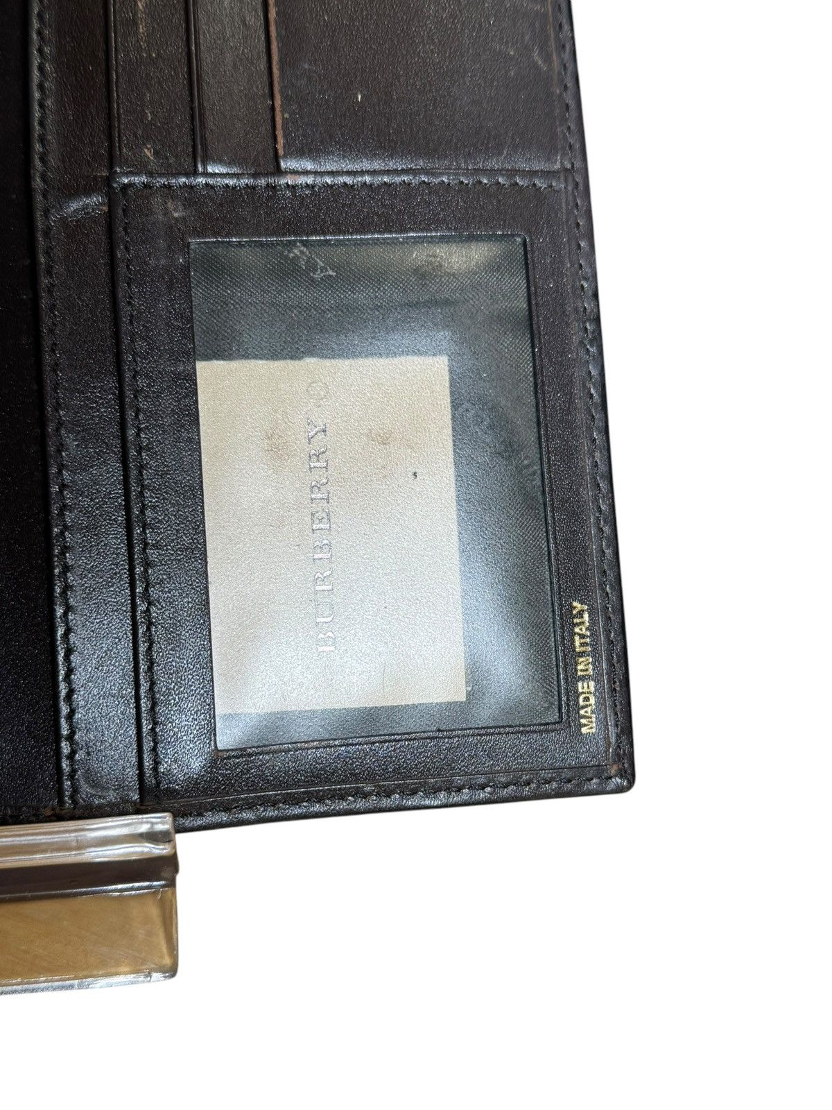 Burberry BURBERRY Haymarket Check Coated Canvas Long Continental Size ONE SIZE - 8 Thumbnail
