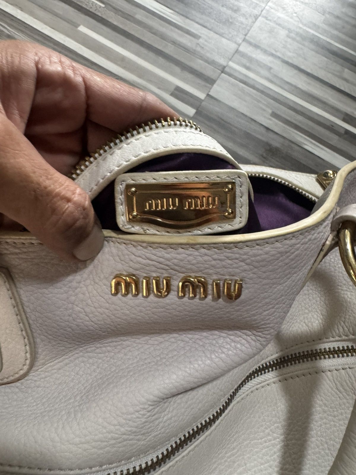 Miu Miu MIU MIU VITELLO LEATHER BAG Size ONE SIZE - 3 Thumbnail