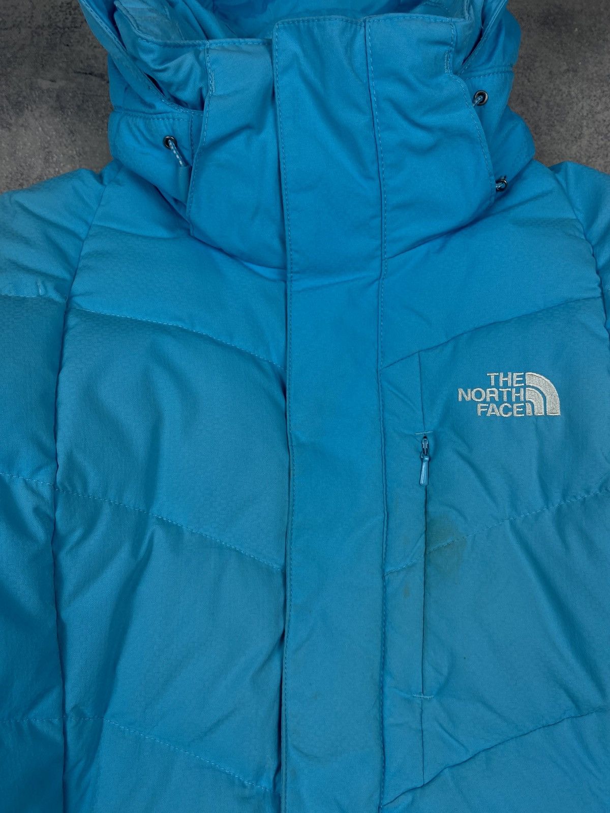 The North Face The North Face 550 Puffer Jacket Blue Fill Hooded Snow Ski Size M / US 6-8 / IT 42-44 - 6 Thumbnail