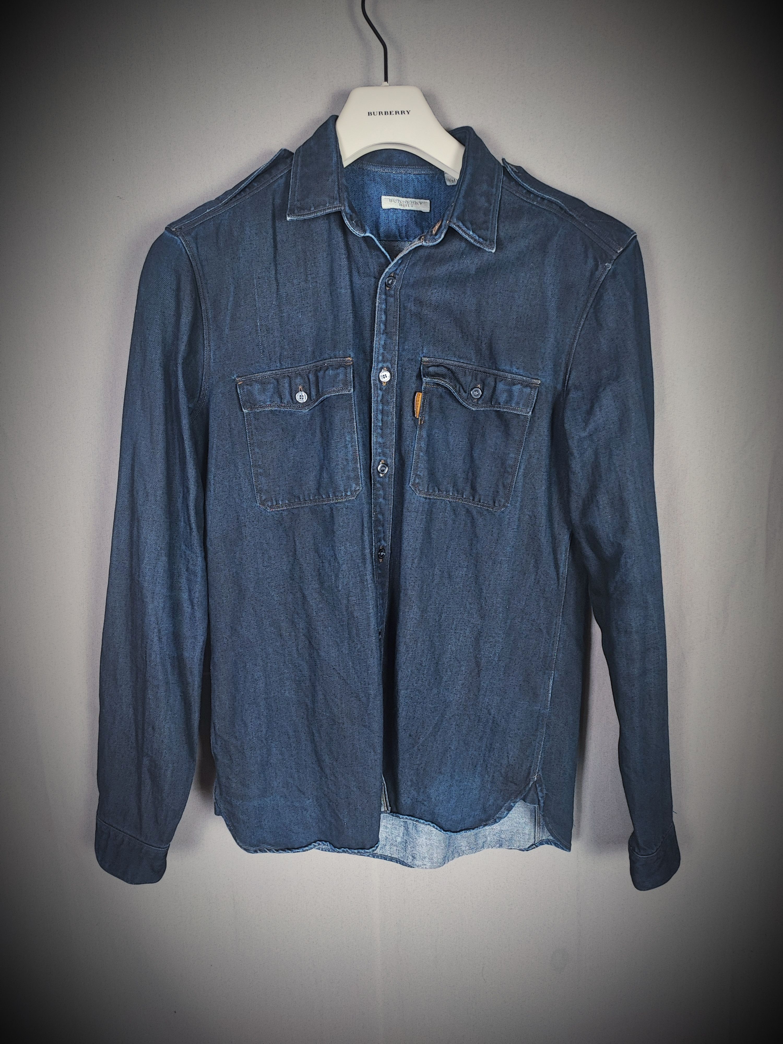 Burberry 🔥Rare Burberry Denim's shirt M🔥 Size US M / EU 48-50 / 2 - 2 Thumbnail