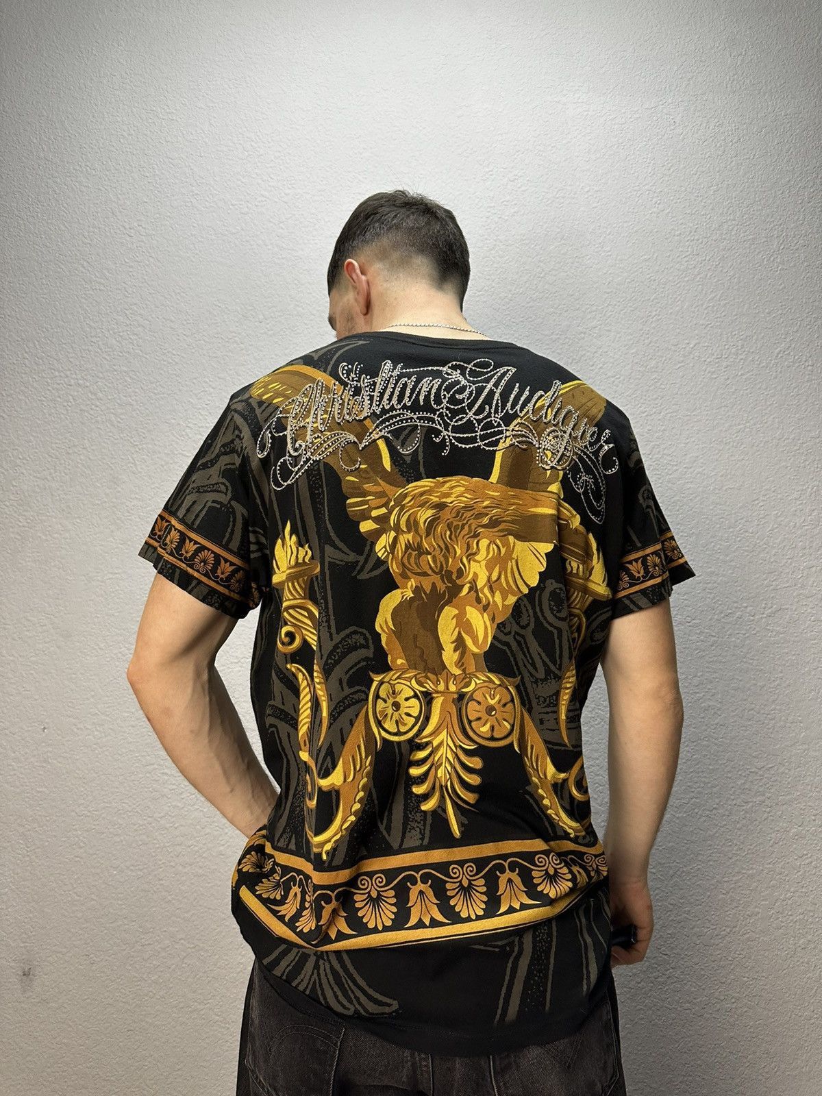 Ed Hardy × Vintage Vintage Ed Hardy by Christian Audigier tee polo avangarde Size US L / EU 52-54 / 3 - 1 Thumbnail