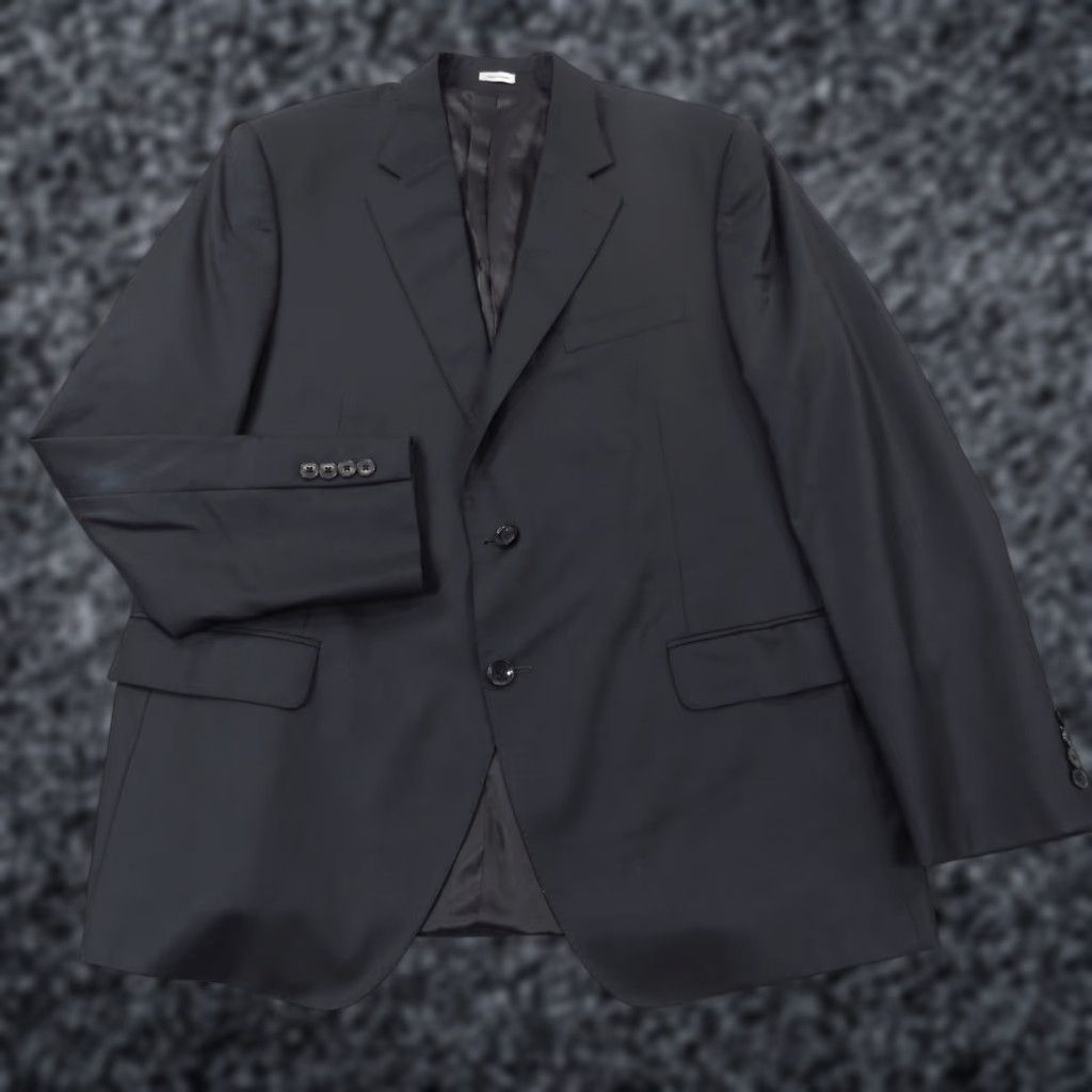 Peter Millar Peter Millar Blazer Mens 46R Navy Blue Wool Jacket Double Vented Golf Clubhouse Size 46R - 1 Thumbnail