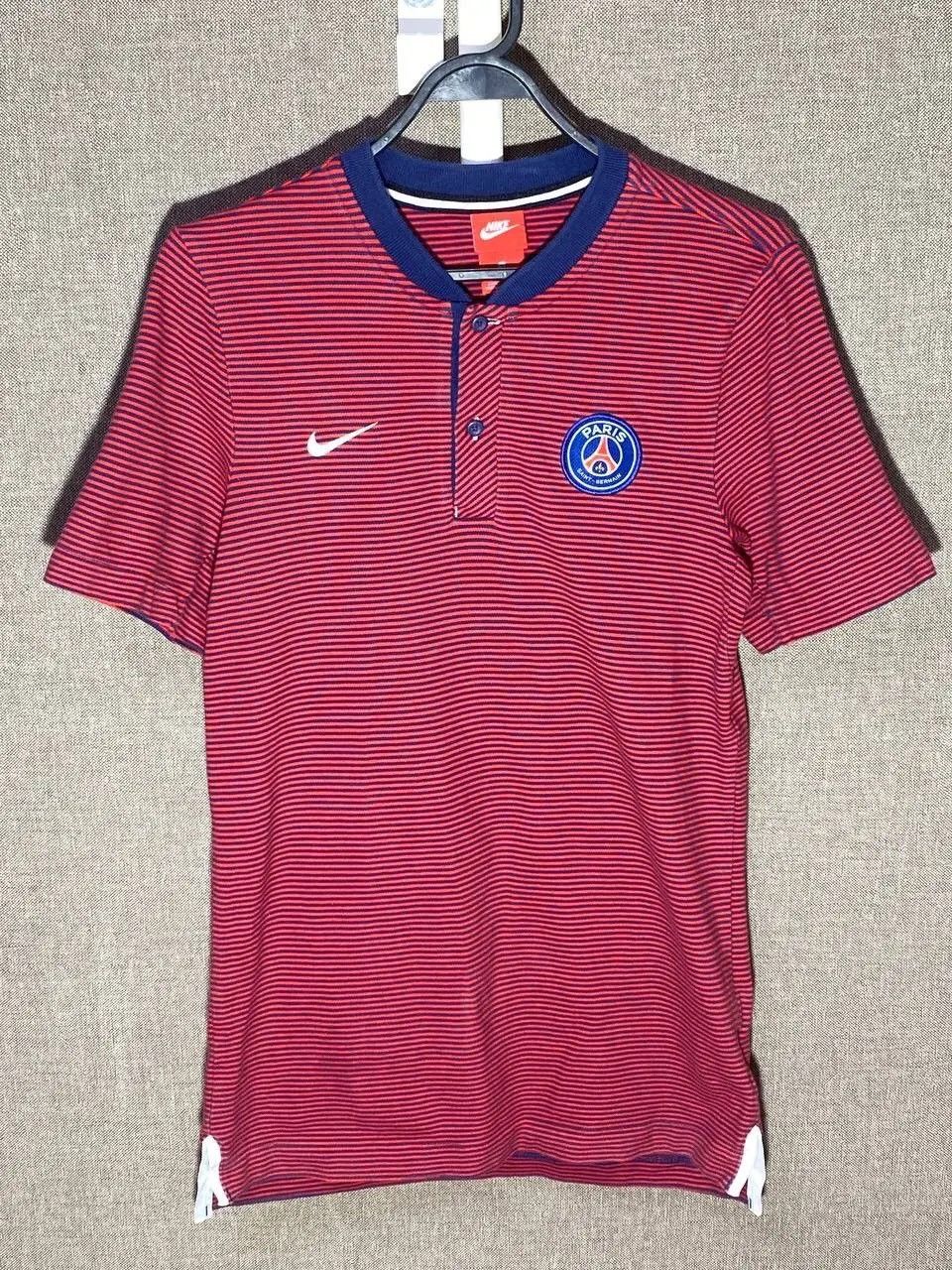 Nike Nike x PSG Football 2017 Striped Polo Shirt Size US S / EU 44-46 / 1 - 1 Thumbnail