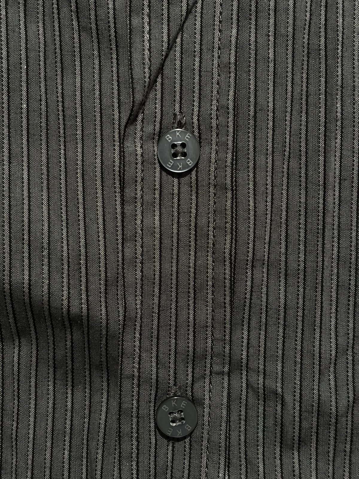 BKE BKE Men's Slim Fit Striped Button Down Shirt Y2K Goth Punk Size US L / EU 52-54 / 3 - 7 Thumbnail