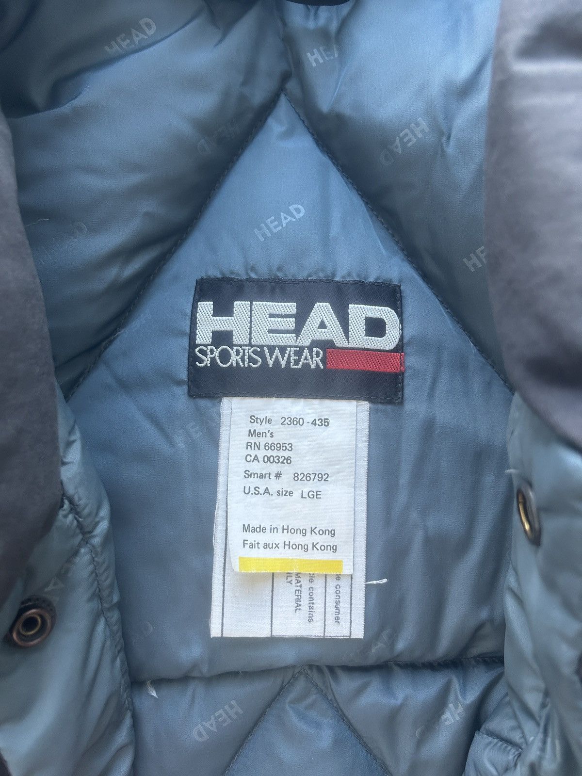 Vintage Vintage 90s Head Sportswear Down Filled Puffer Jacket Size US L / EU 52-54 / 3 - 4 Thumbnail