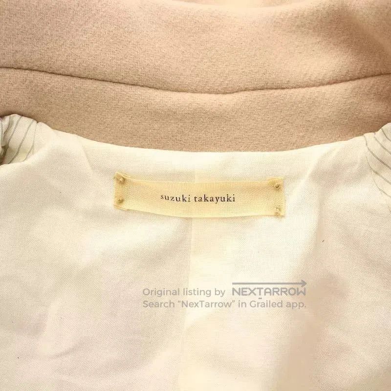 KIJIMA TAKAYUKI Suzuki Takayuki Beige Wool Blend Coat. Size M / US 6-8 / IT 42-44 - 9 Thumbnail