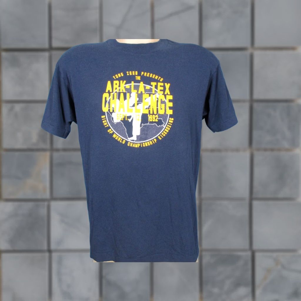 Vintage VINTAGE ARK-LA-TEX T-Shirt M (Adult) Blue 80s 90s Screen Stars Paper Thin Crew Neck Mens Louisiana Arkansas Texas Kickboxing Size US M / EU 48-50 / 2 - 1 Thumbnail