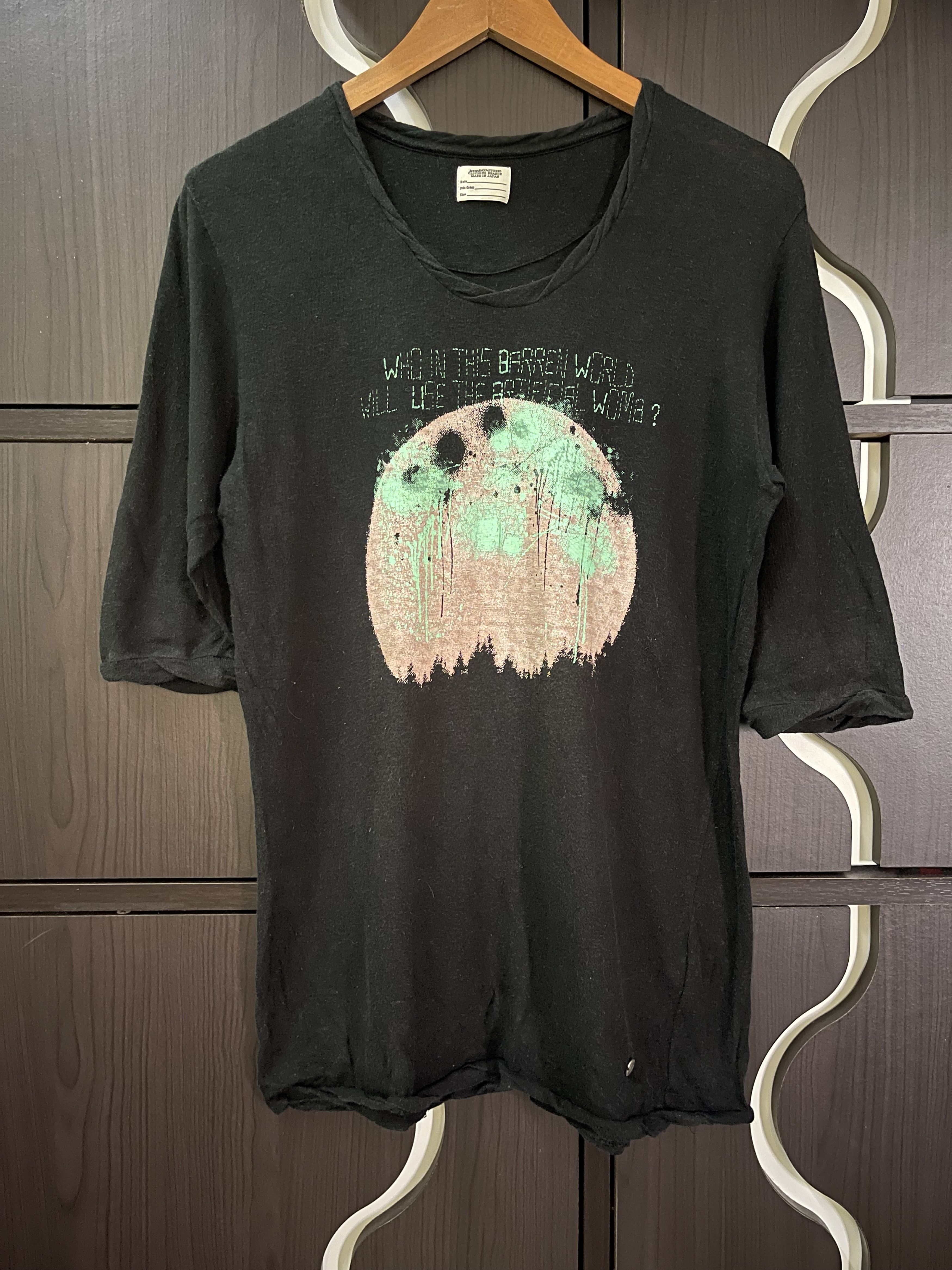 Maison MIHARA YASUHIRO Vtg Miharayasuhiro Folded Black Tee Shirt Size US M / EU 48-50 / 2 - 1 Thumbnail
