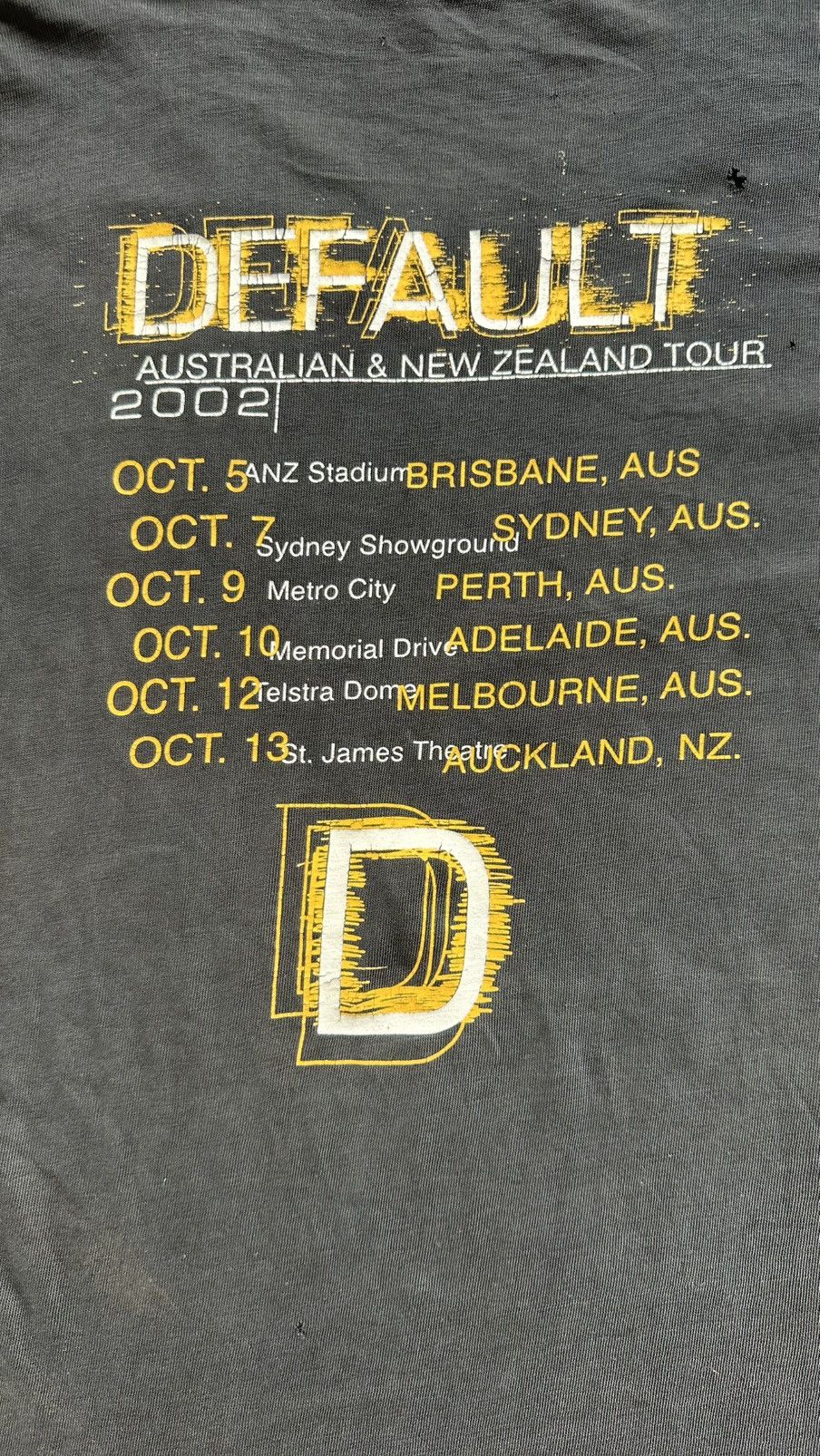 Vintage VINTAGE DEFAULT BAND TOUR TEE DISTRESSED Size US L / EU 52-54 / 3 - 10 Thumbnail