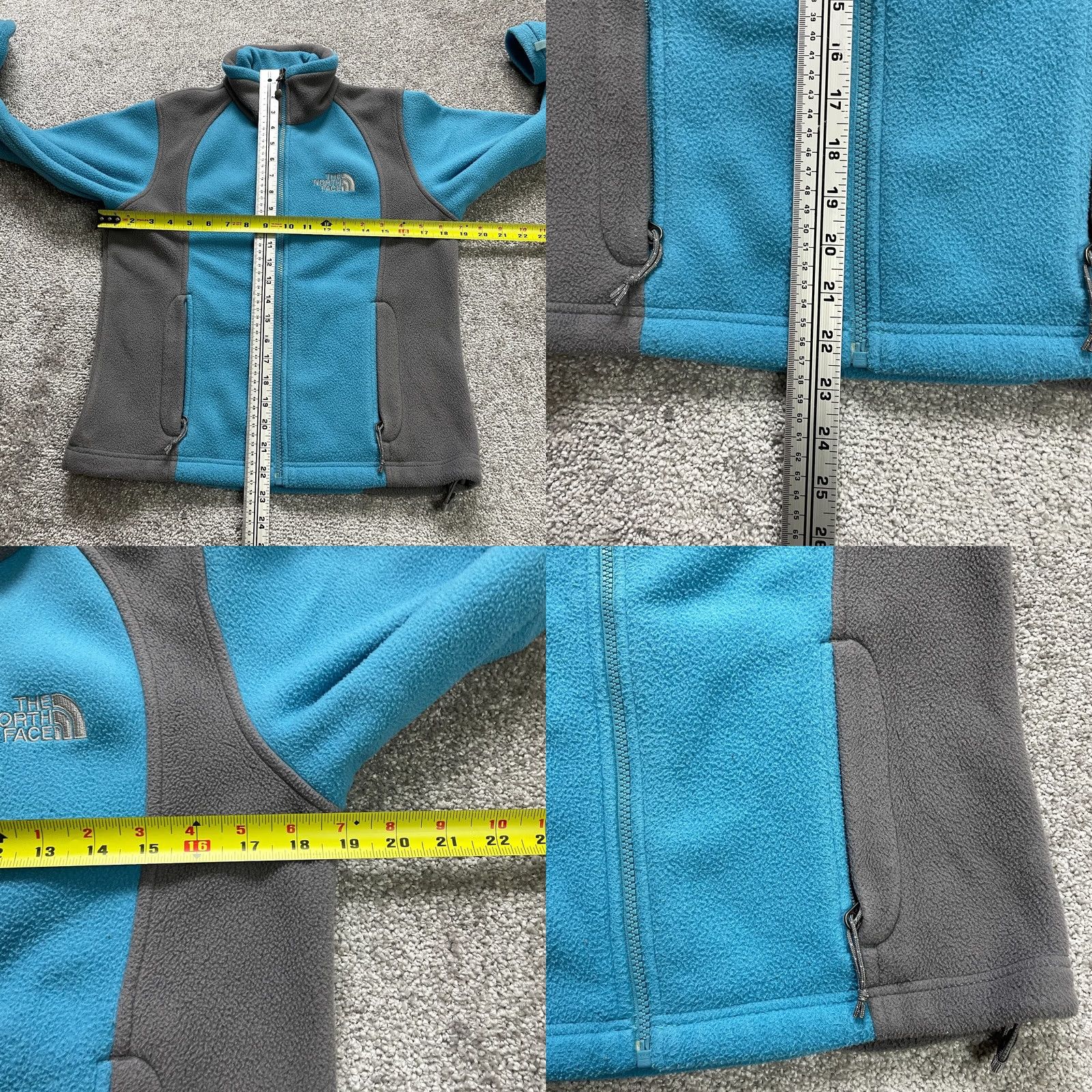 The North Face The North Face Jacket Womens XS Blue Full Zip Fleece Outdoor Pockets Small Logo Regular Fit Casual Outdoor Mens Girls Womens Size XS / US 0-2 / IT 36-38 - 8 Thumbnail
