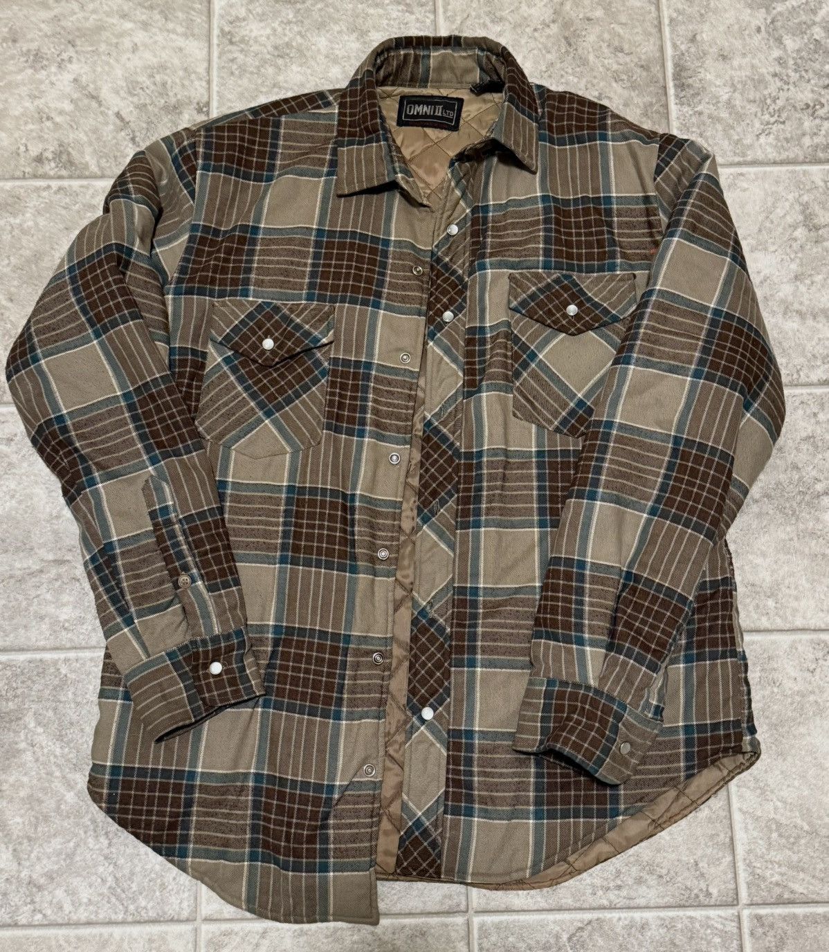 Flannel × Vintage Vintage Quited Flannel Jacket Size US M / EU 48-50 / 2 - 1 Thumbnail