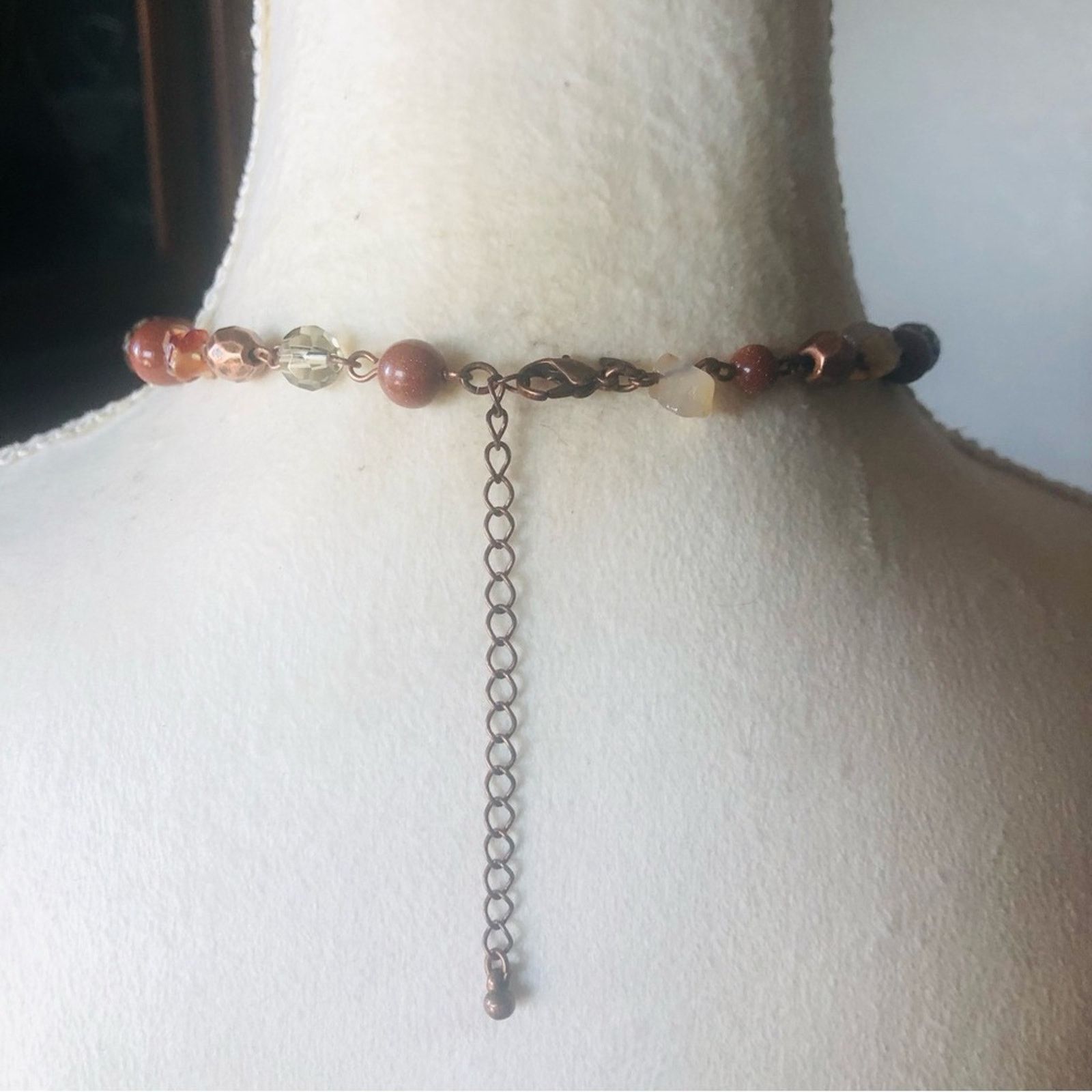 Jewelry Avon mixed stone metal beaded chain necklace Size ONE SIZE - 7 Thumbnail