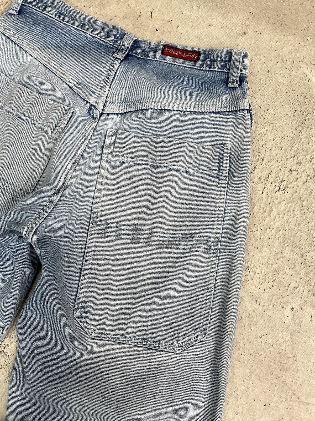 JNCO Jnco style wide leg washed rap jeans pants y2k Size US 30 / EU 46 - 9 Thumbnail