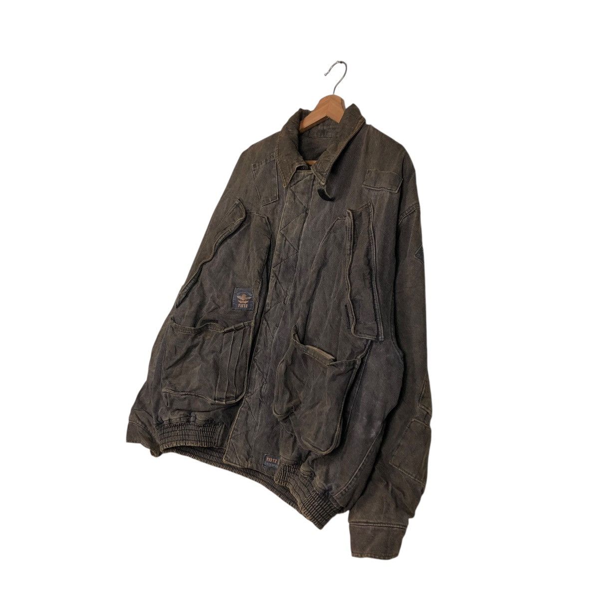 Japanese Brand 🔥VINTAGE BONDAGE BIKER BOMBER JACKET FITZ ISSEY MIYAKE Size US L / EU 52-54 / 3 - 4 Thumbnail