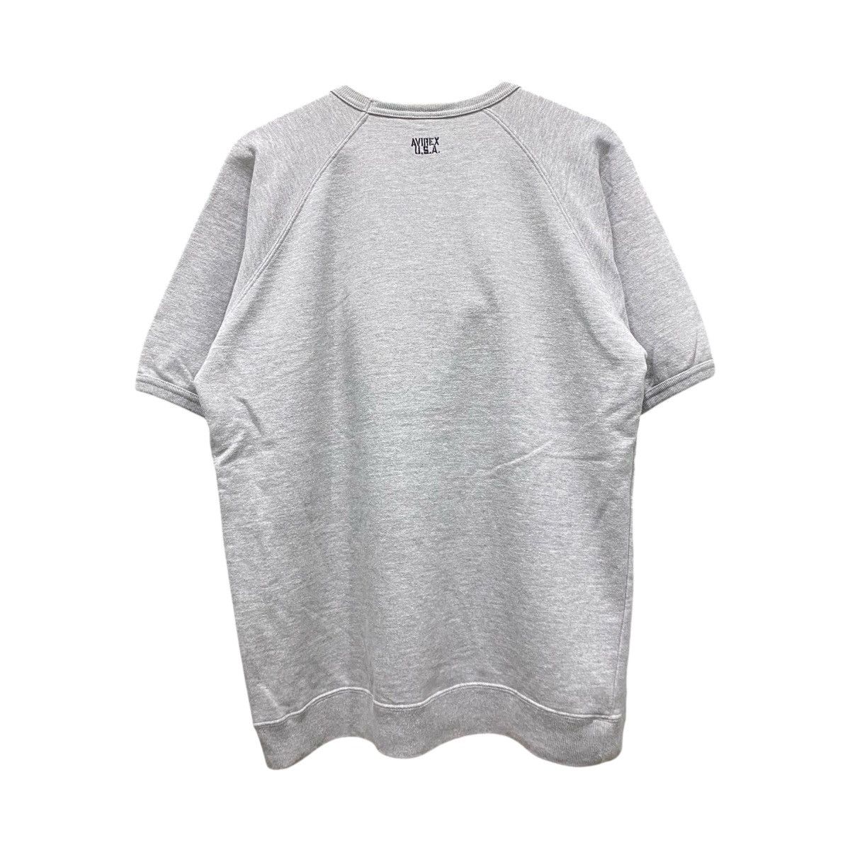Avirex Vintage AVIREX U.S.A. Short Sleeve Raglan Sweatshirt Grey XL Size US XL / EU 56 / 4 - 2 Thumbnail