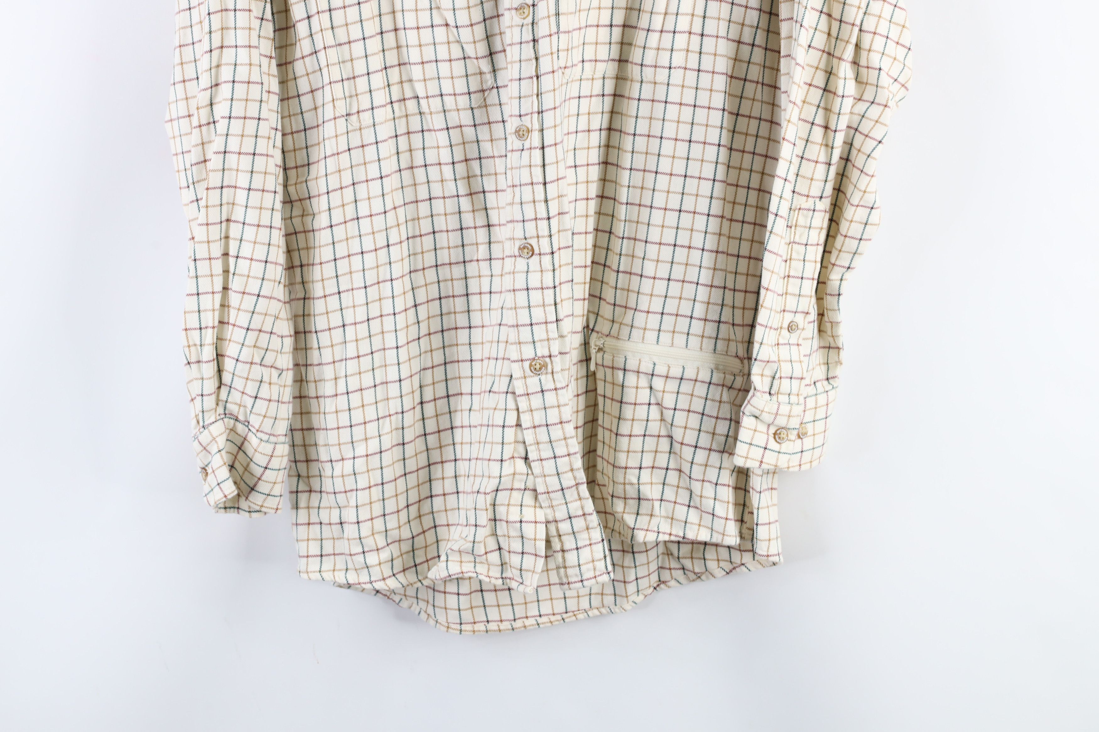 Vintage Vintage 90s National Geographic Flannel Button Shirt Plaid Size US L / EU 52-54 / 3 - 10 Thumbnail