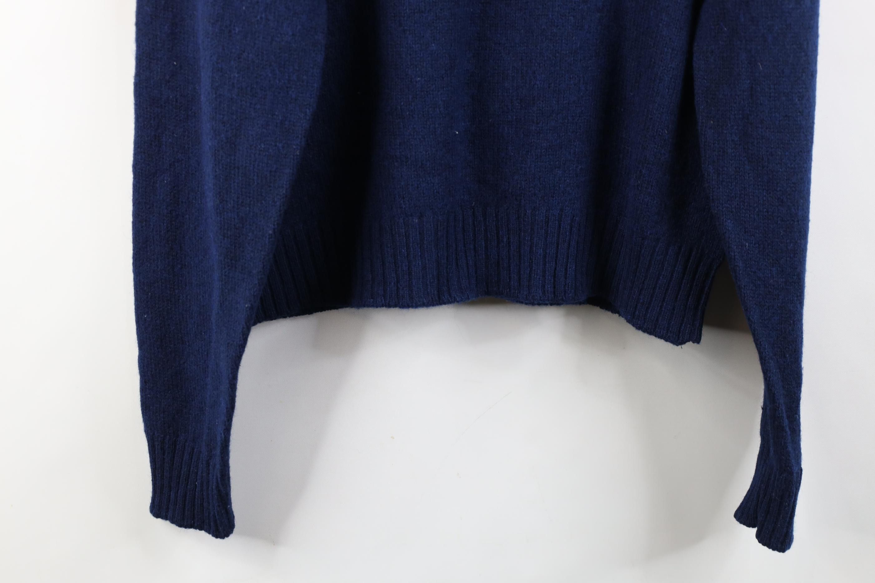 Vintage Vintage 70s Streetwear Blank Wool Knit V-Neck Sweater USA Size US M / EU 48-50 / 2 - 9 Thumbnail
