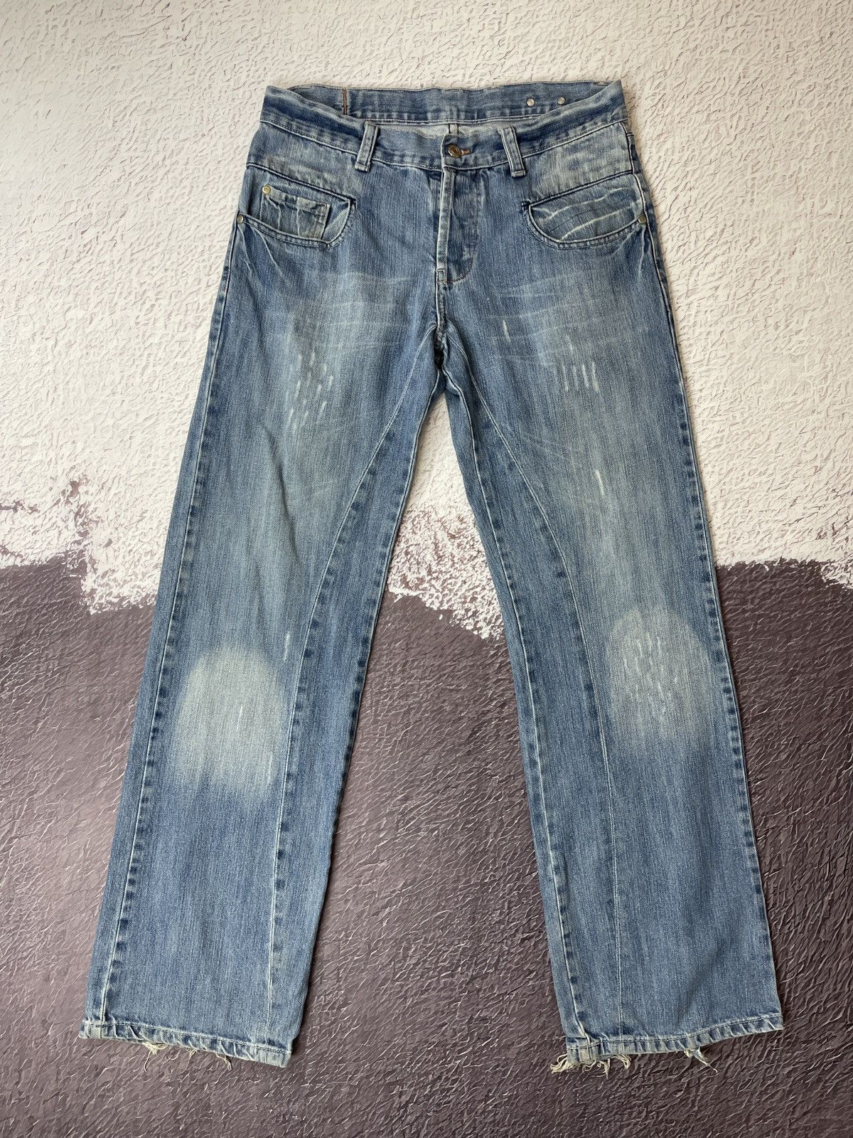 G-Star G-Star Raw vintage Elwood big logo distressed denim jeans Size US 31 - 3 Thumbnail