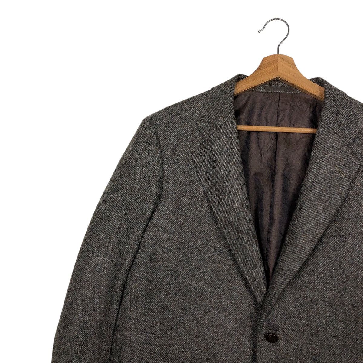 Burberry 📌Vintage Wool Jacket Herringbone Double Breast Burberrys Size US M / EU 48-50 / 2 - 8 Thumbnail