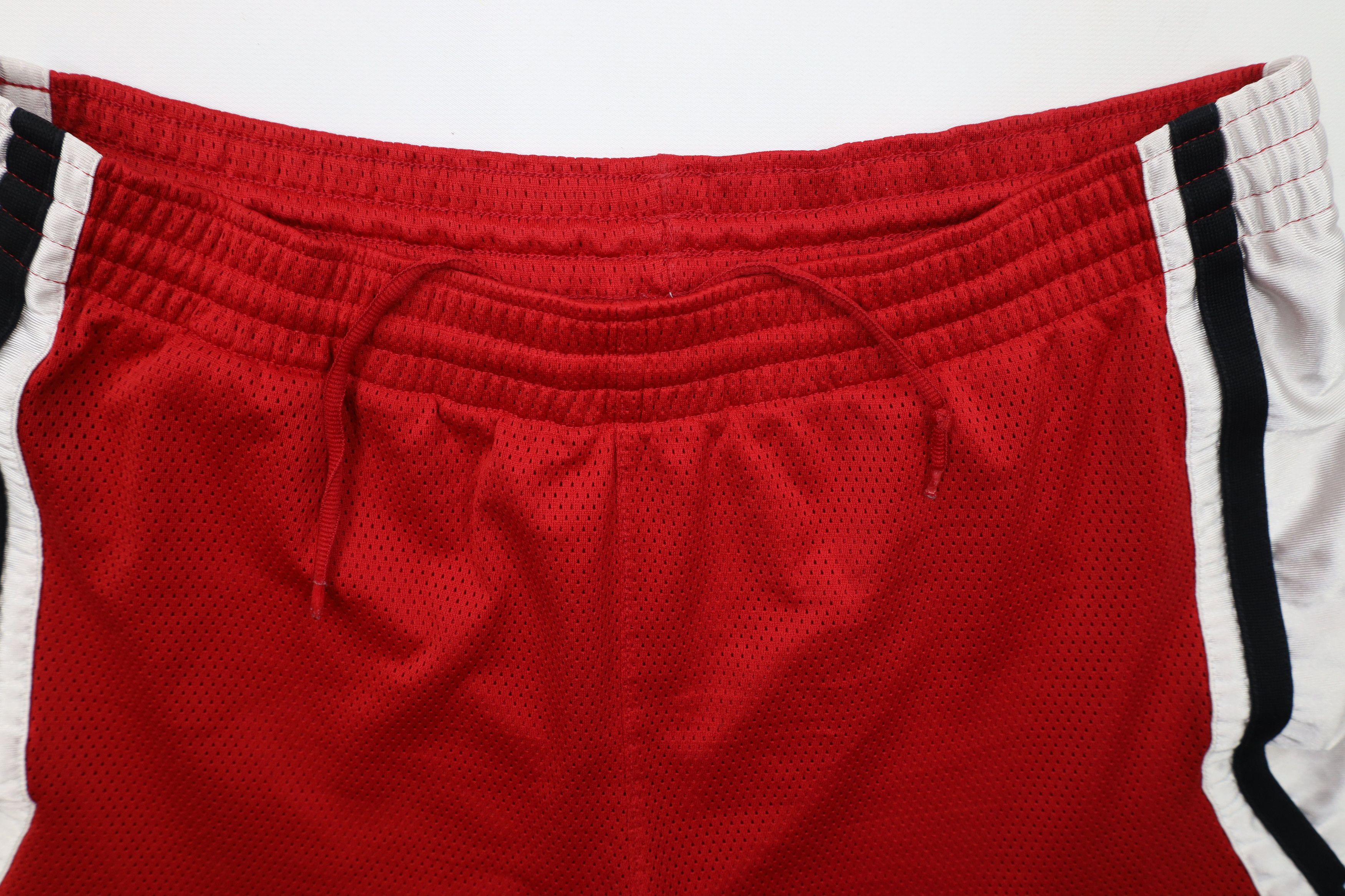 Nike × Vintage Vintage 90s Y2K Nike Scott Mini Swoosh Striped Mesh Shorts Size US 32 / EU 48 - 6 Thumbnail