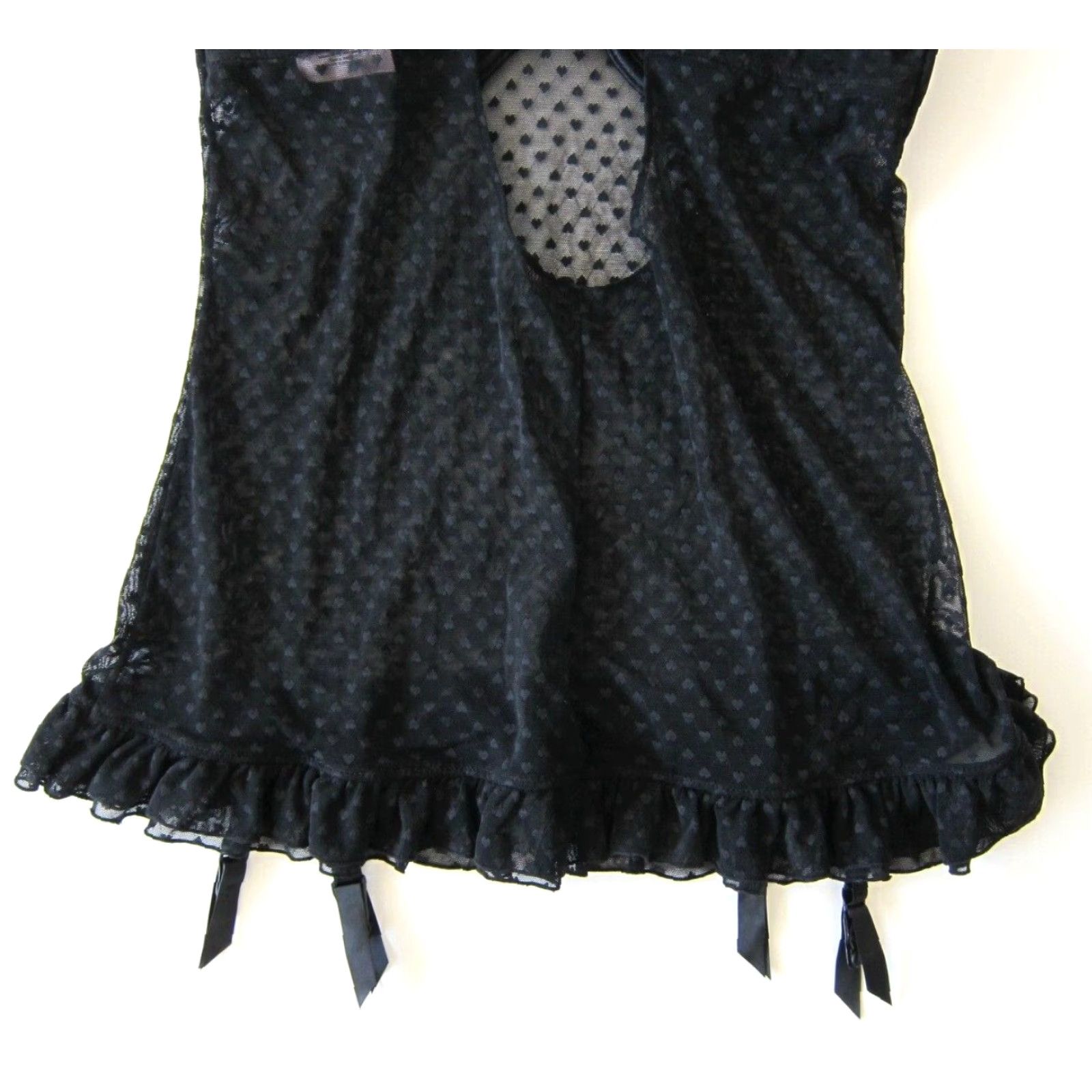 Victoria's Secret Victoria's Secret Sexy Little Things Black Lace Heart Underwire Camisole 36C Size ONE SIZE - 5 Thumbnail