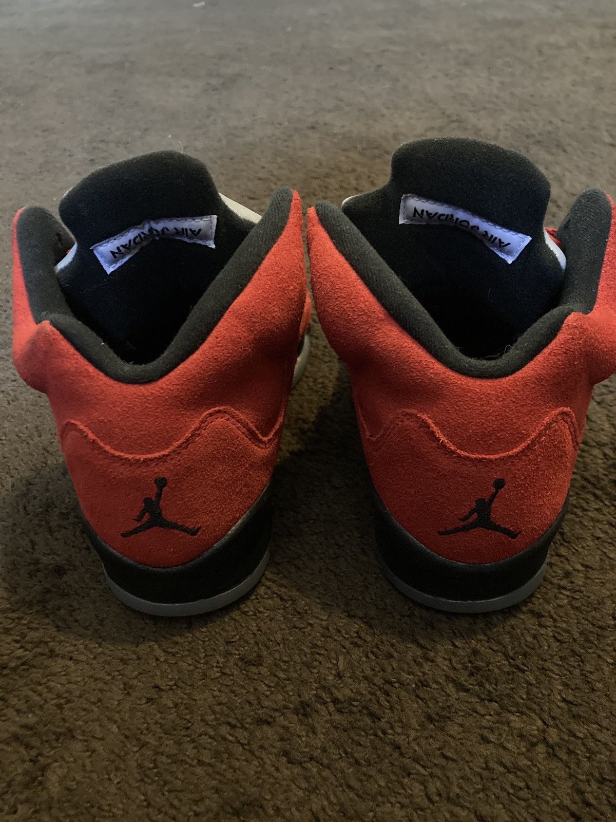 Jordan Brand Air Jordan 5 Retro “Red Suede” Size US 5.5 / IT 35.5 - 4 Thumbnail