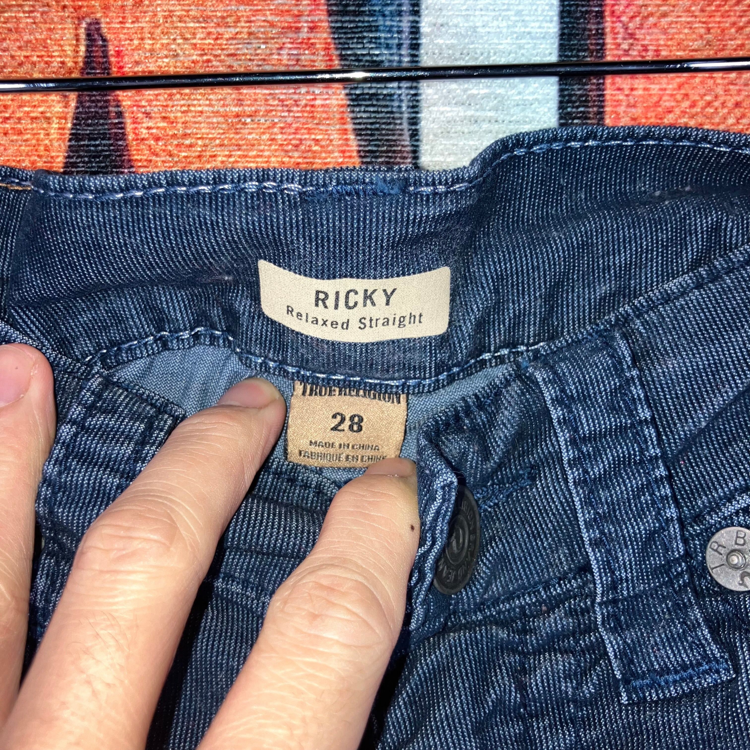 True Religion True Religion Ricky Relaxed Straight Fit Corduroy Pant 28/32 Size US 28 / EU 44 - 3 Thumbnail