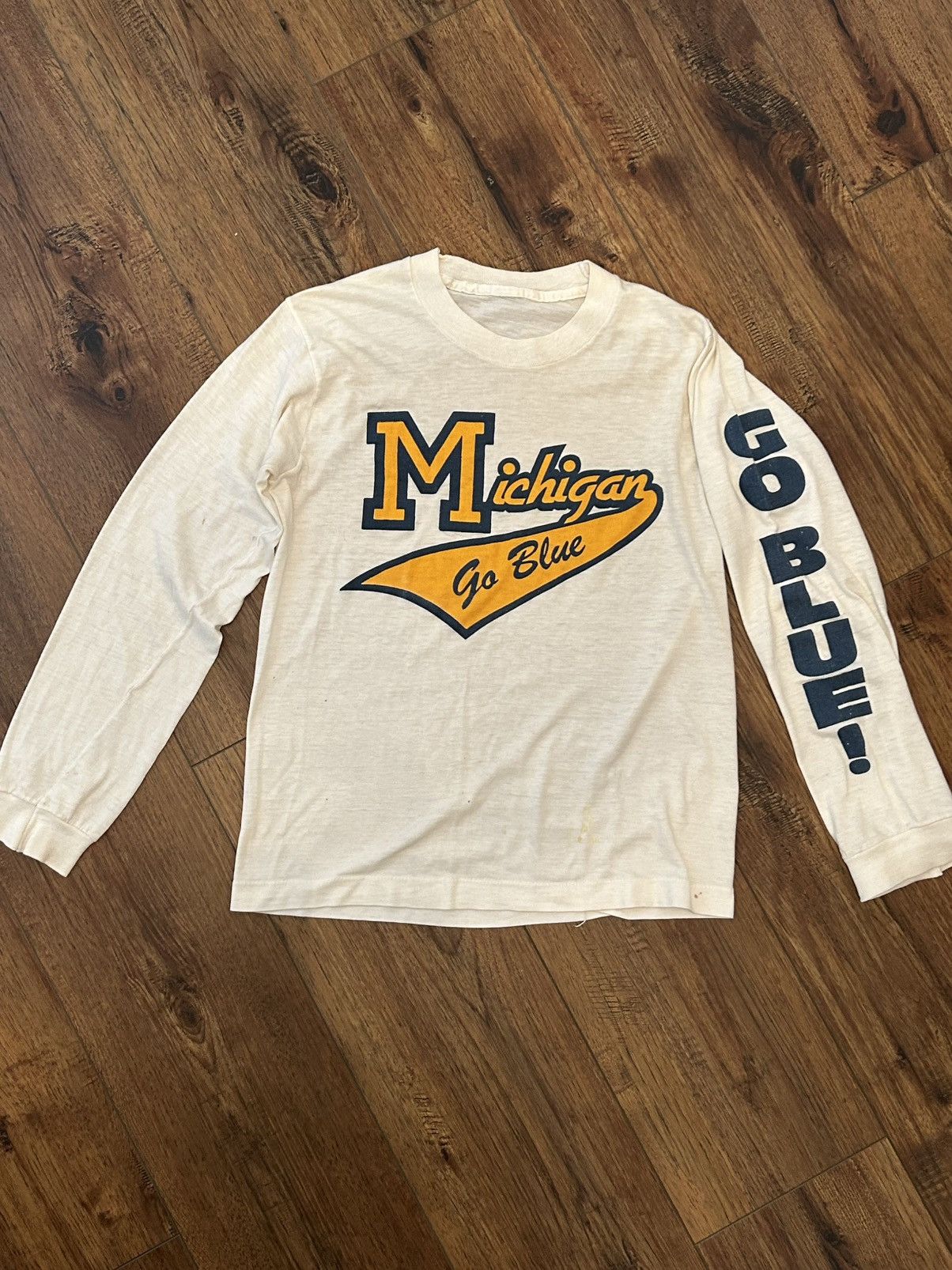 Vintage Vintage Single Stitch Michigan Go Blue T-shirt Size XS / US 0-2 / IT 36-38 - 4 Thumbnail