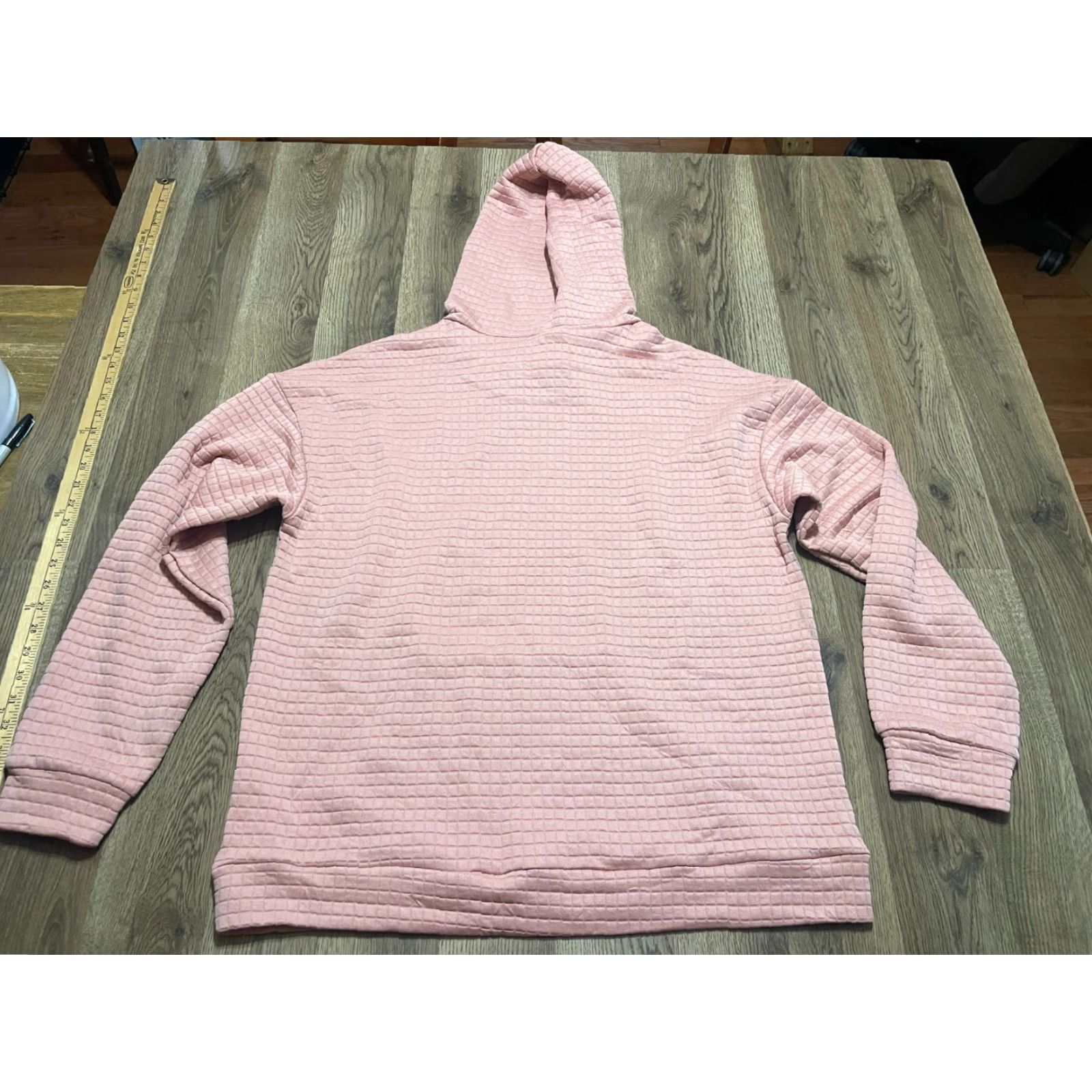Vintage JustFashionNow Hoodie Women's XL Pink Pullover Textured NWD Modern Casual Pullover Size XL / US 12-14 / IT 48-50 - 2 Thumbnail