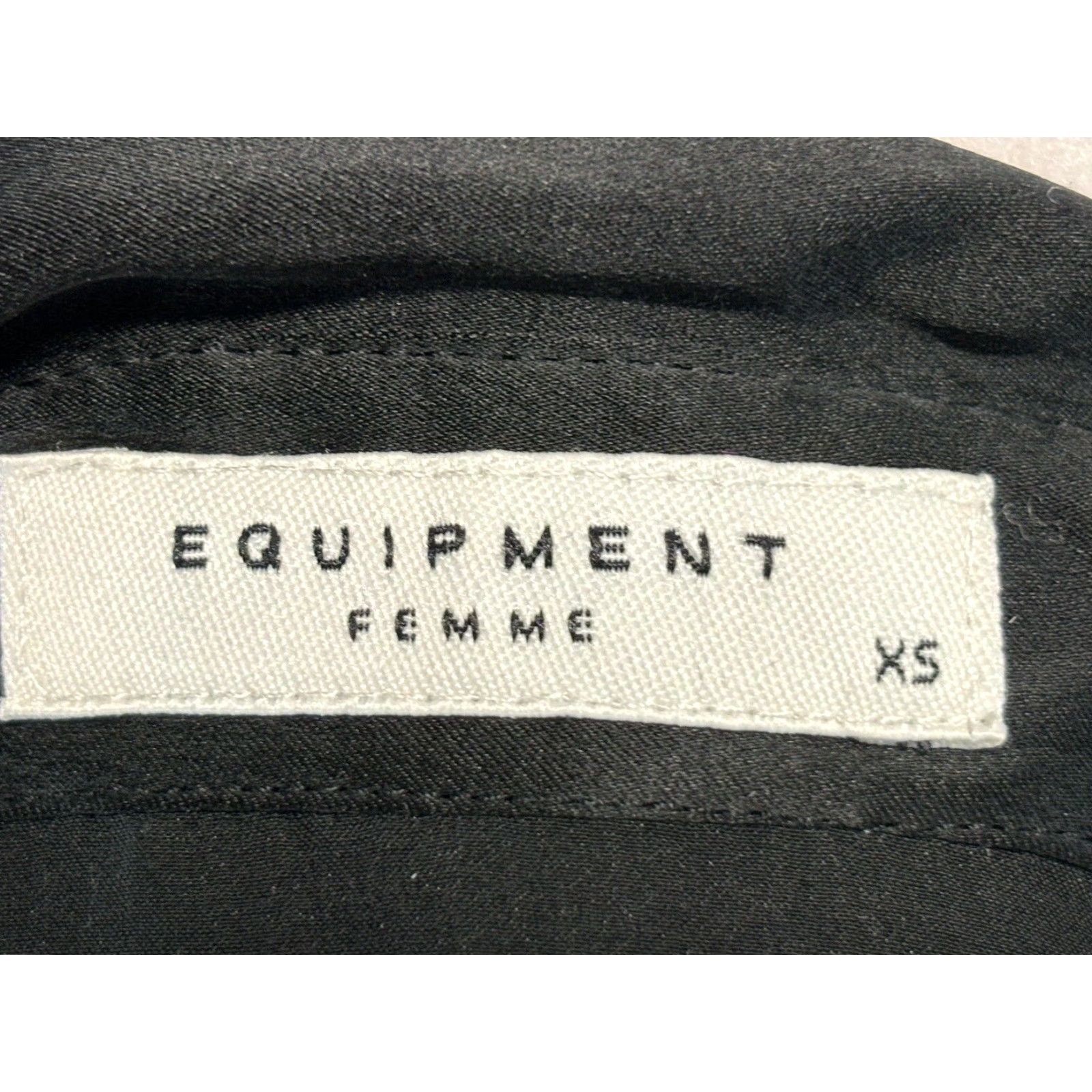 Equipment Equipment Femme Quinn Silk Lace Blouse Shirt Women's XS Black Size XS / US 0-2 / IT 36-38 - 6 Thumbnail